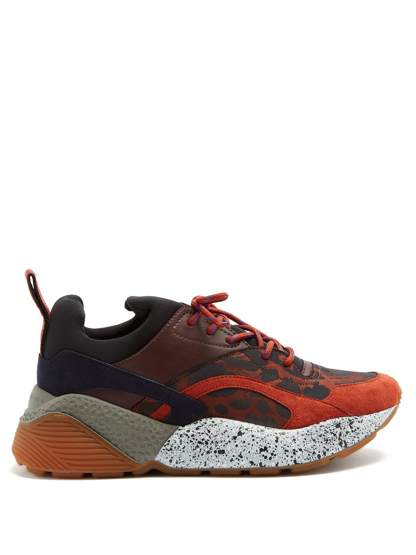 Lyst - Stella Mccartney Eclipse Low-top Contrast-panel Trainers