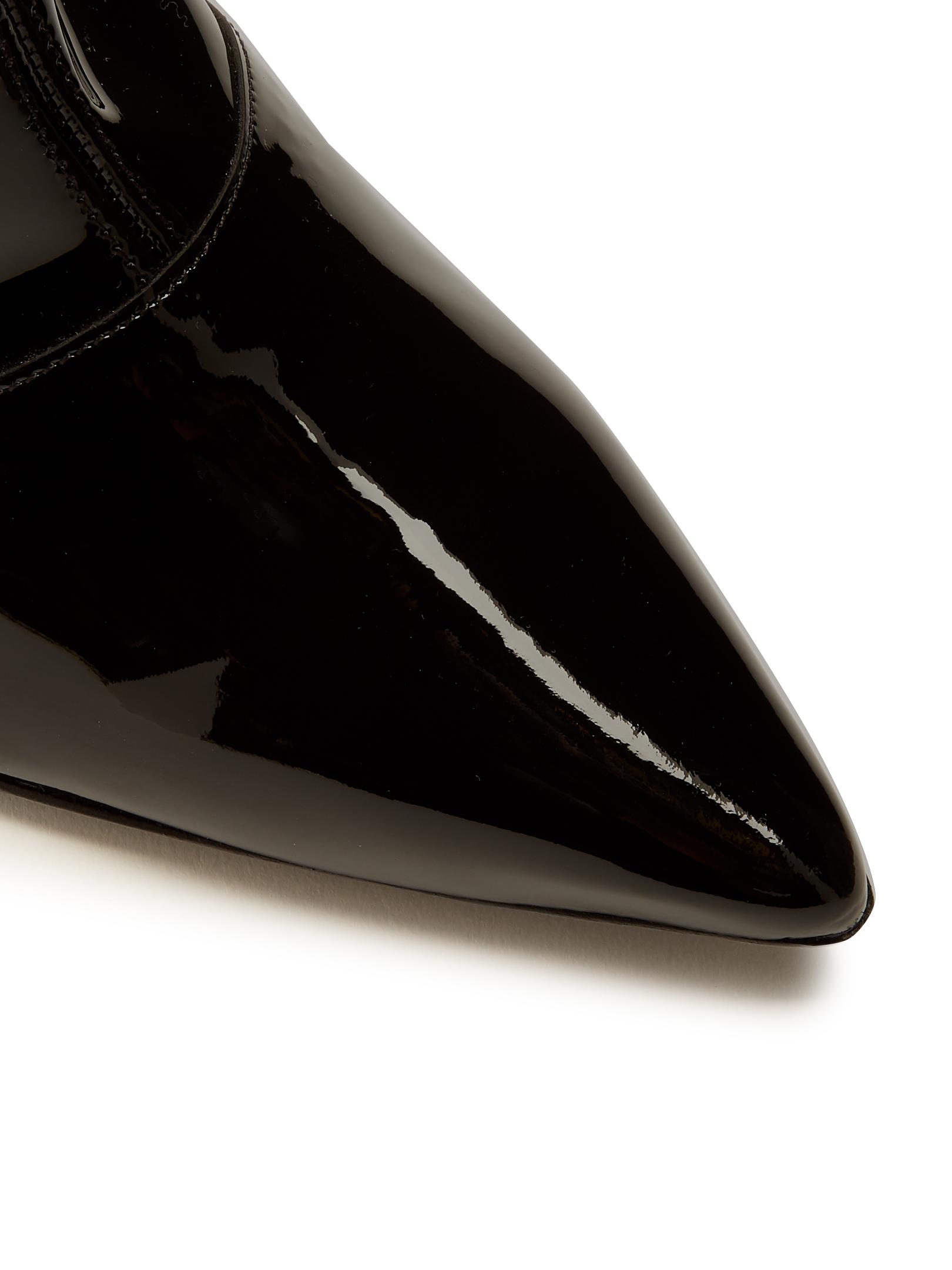 Lyst - Clergerie X Self-portrait Kibbon Patent-leather Ankle Boots in Black