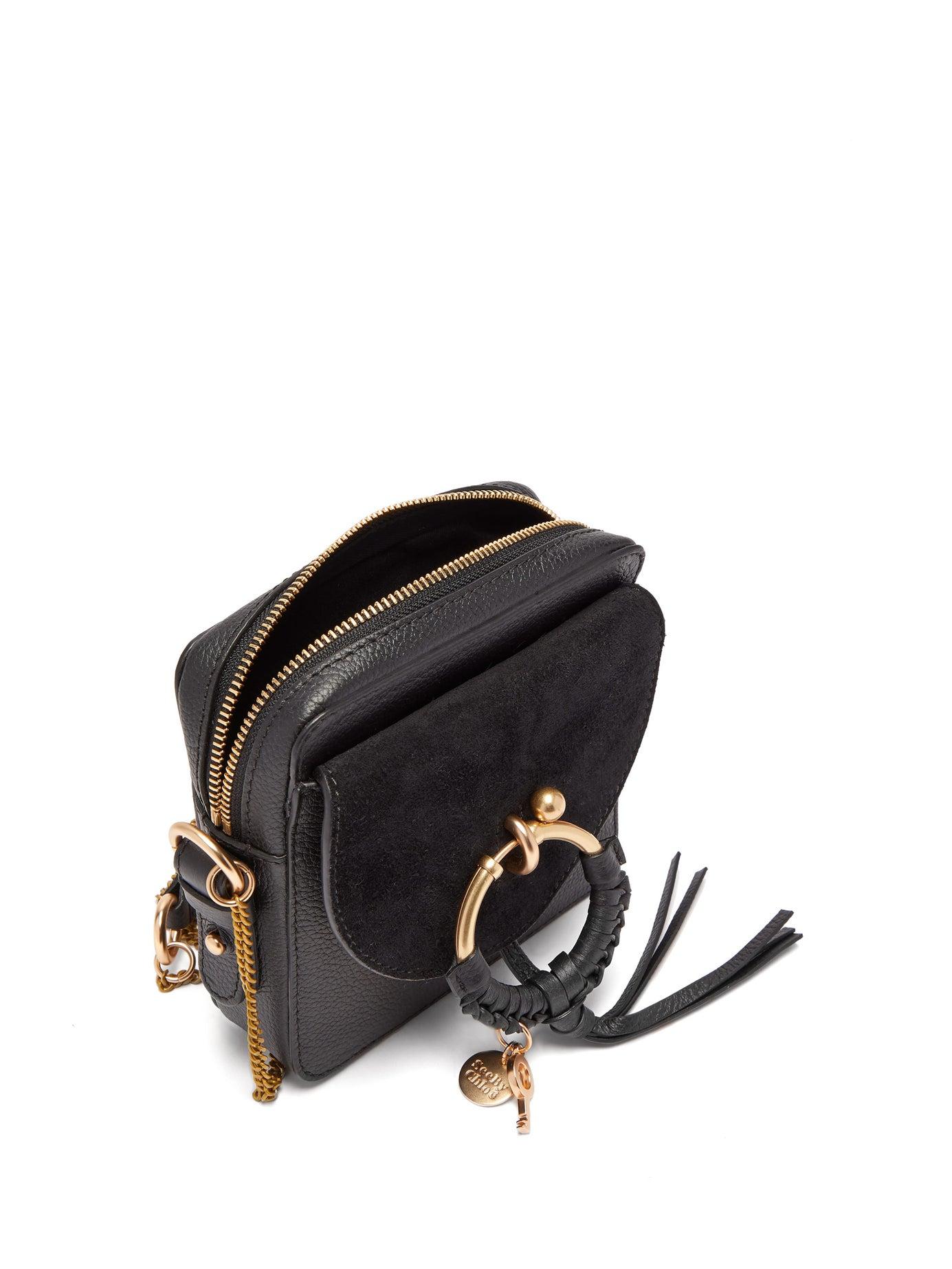 See By Chloé Joan Square Leather Cross Body Bag in Black Lyst