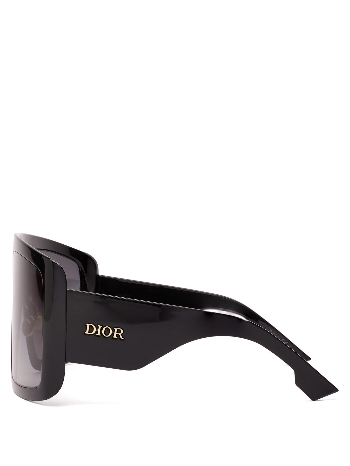 Dior Diorsolight1 Oversized Acetate Sunglasses In Black Save 5 Lyst 