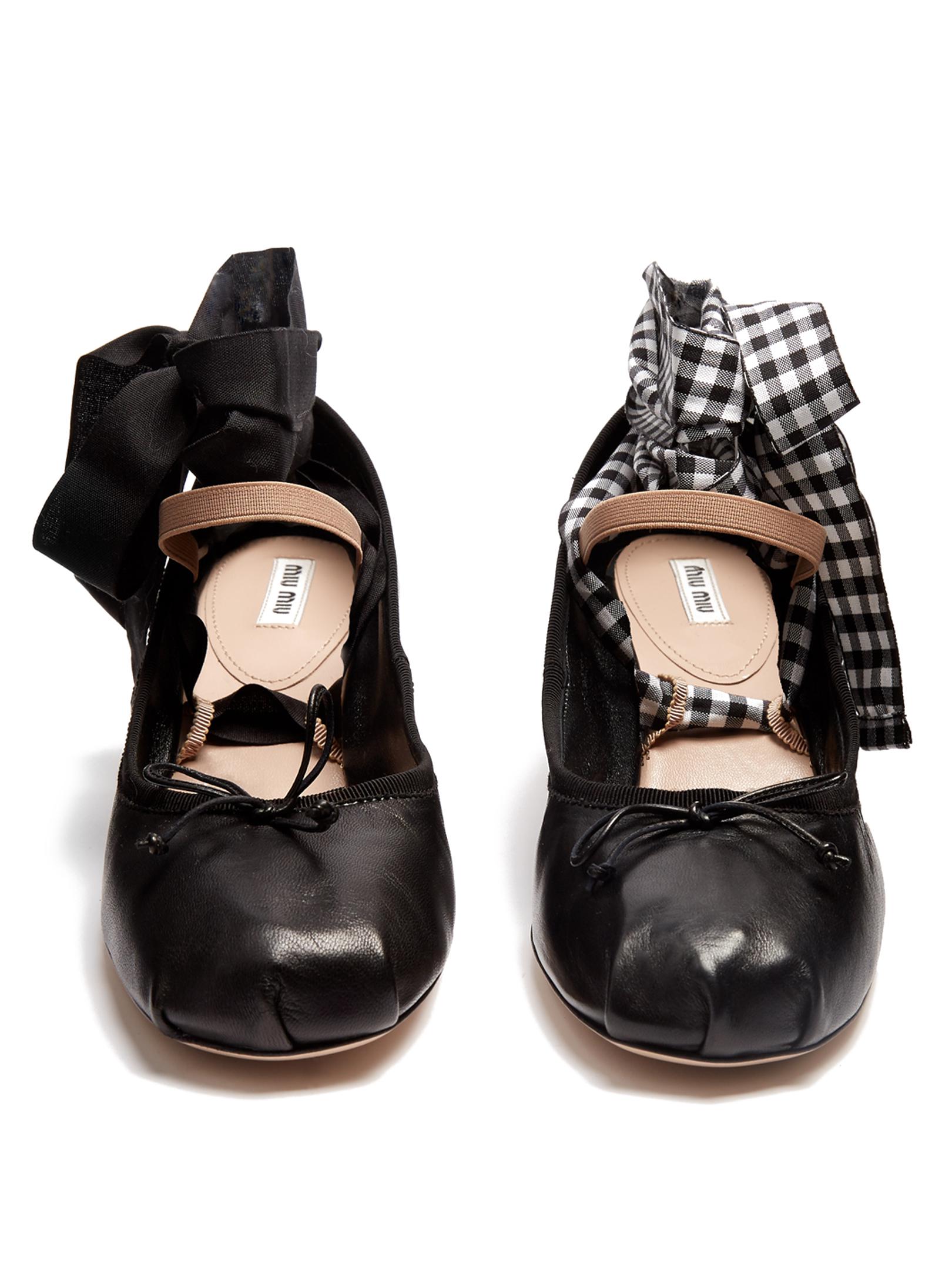 miu miu ballerina pumps