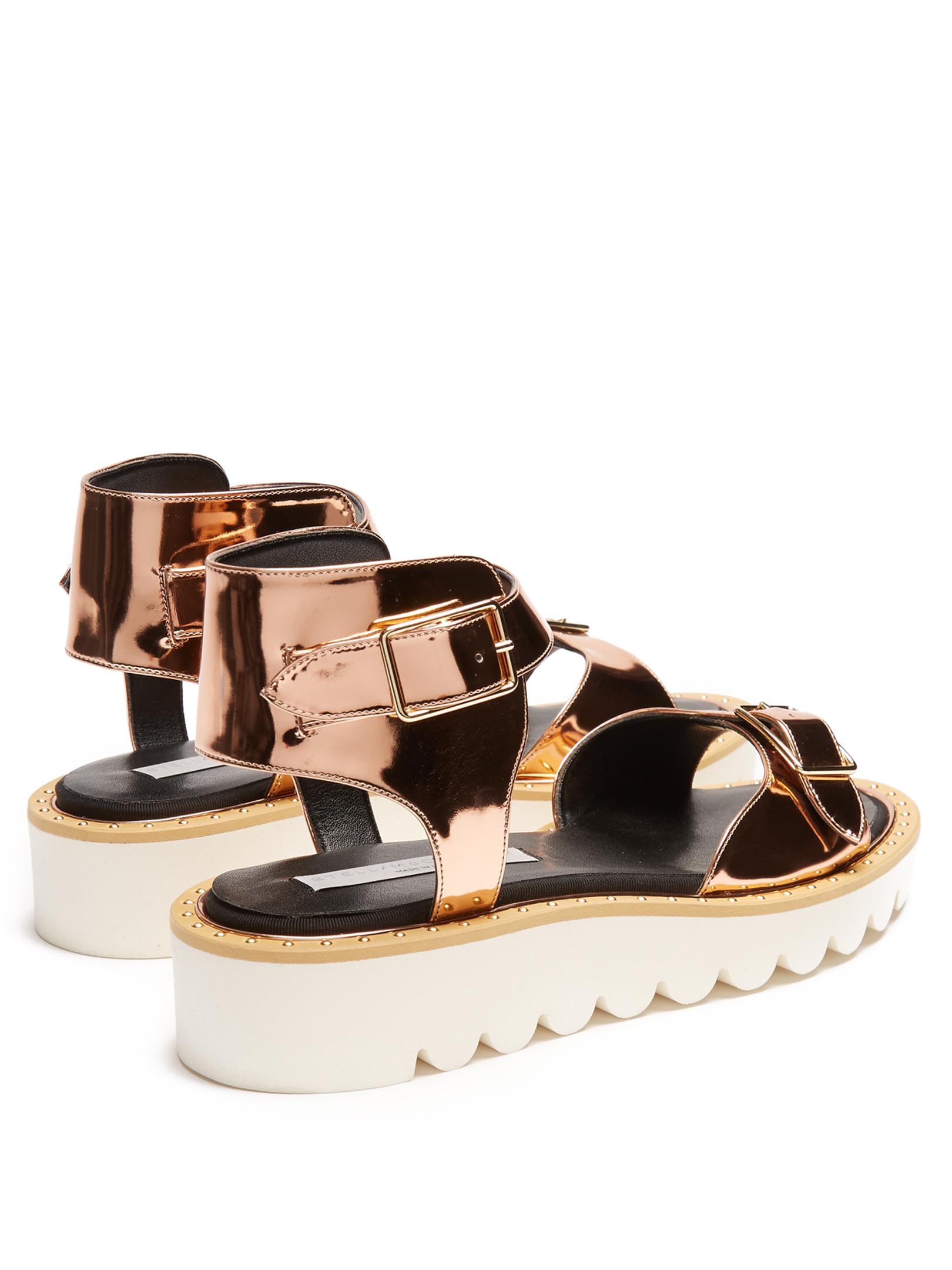 Lyst - Stella McCartney Odette Faux-leather Sandals