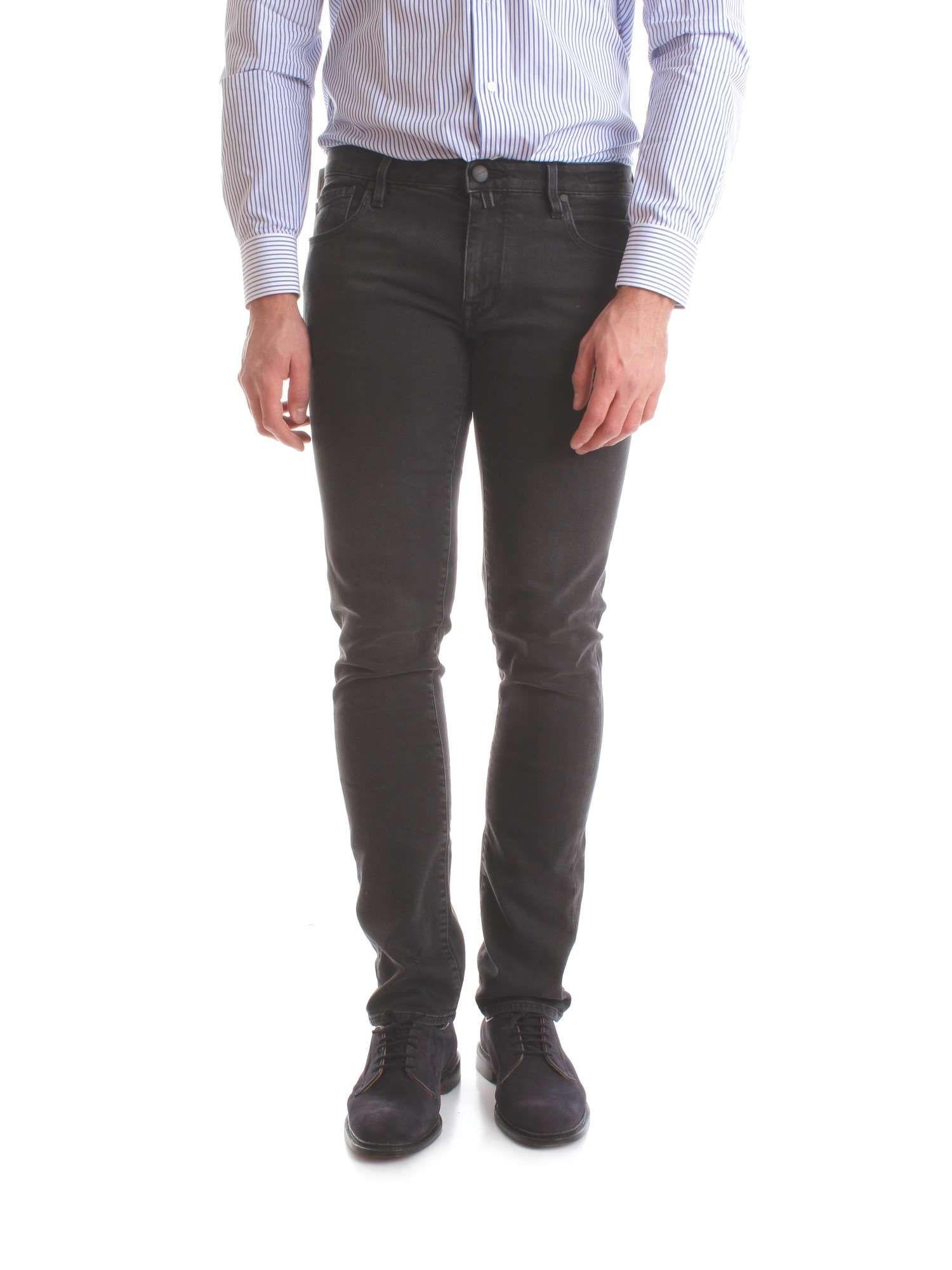 black cotton jeans mens