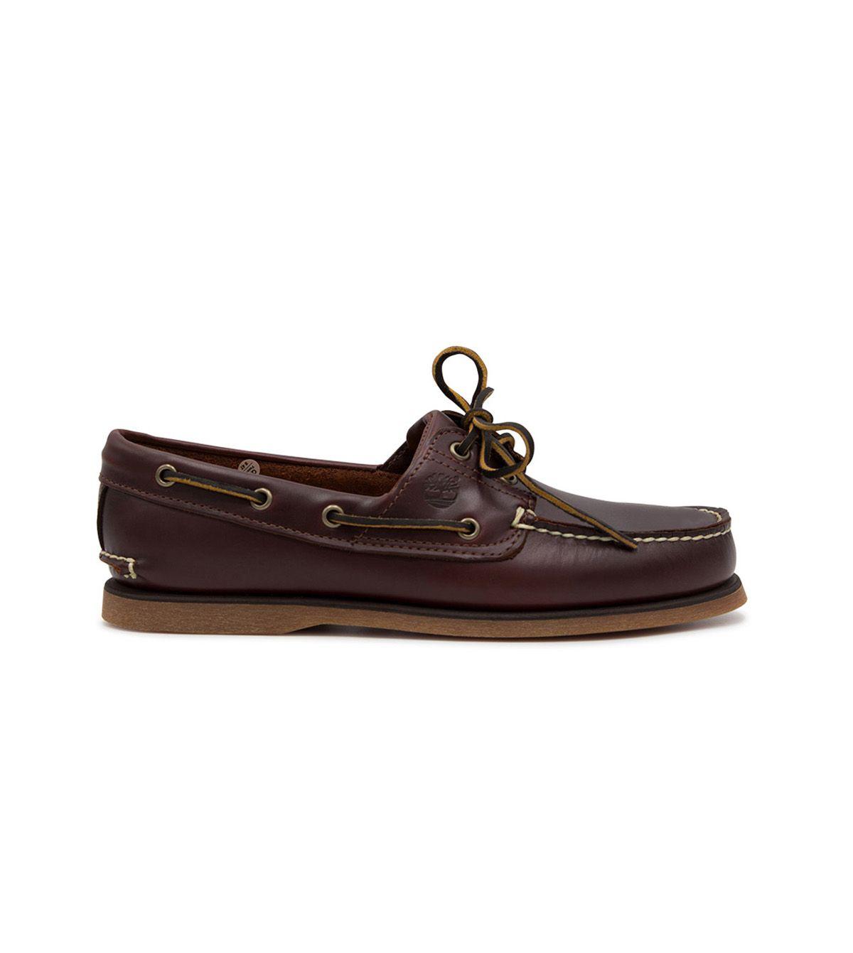 Timberland Brown Leather Loafers in Brown for Men - Lyst