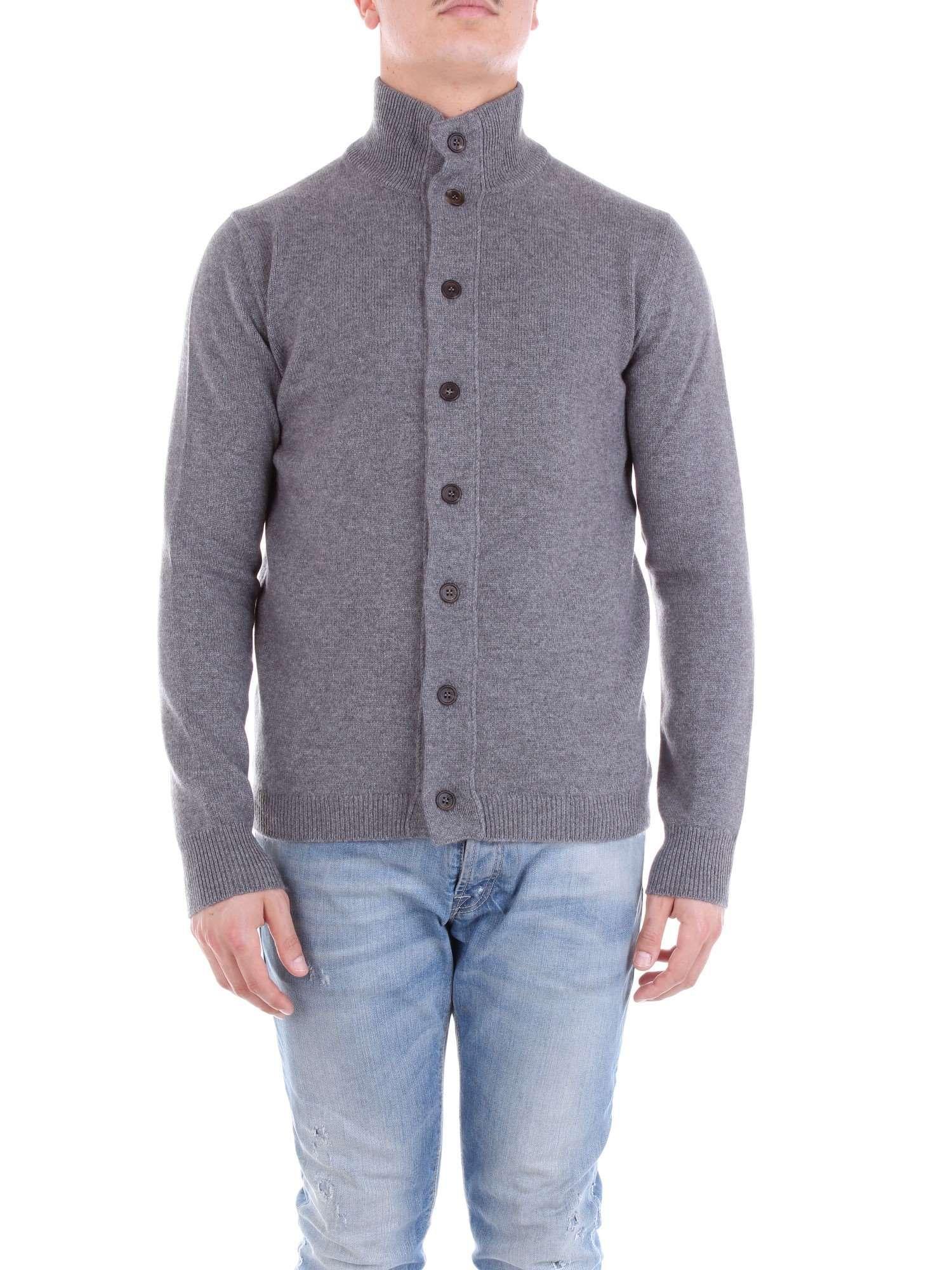Cruciani Grey Cashmere Cardigan in Gray for Men - Lyst