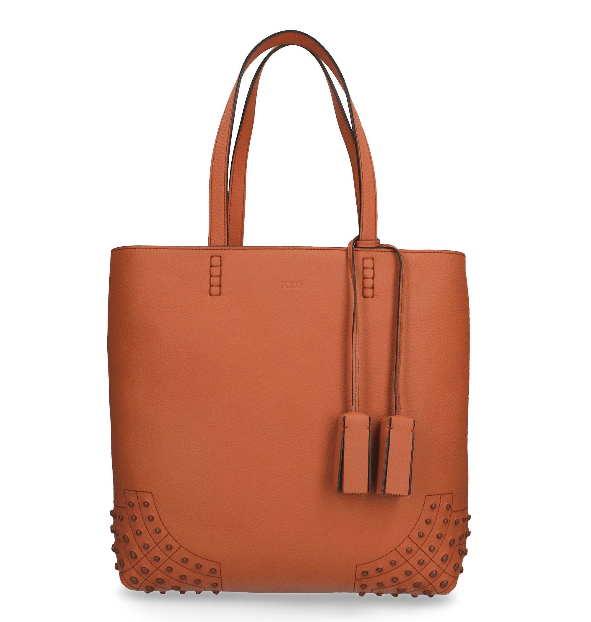 Tod's Brown Leather Tote - Lyst