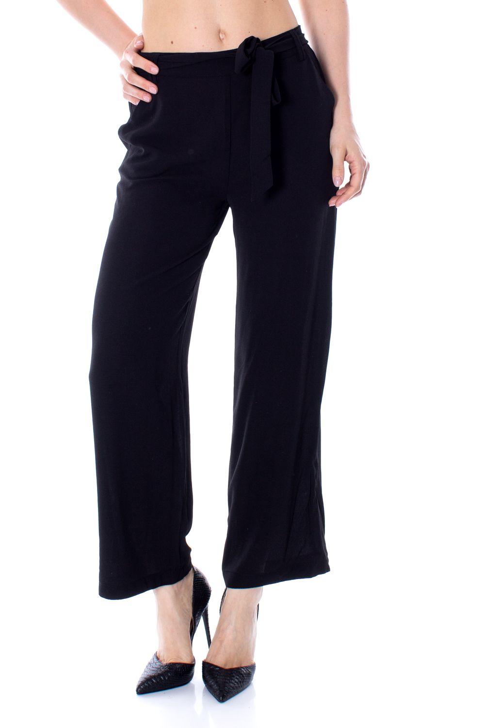 black polyester pants