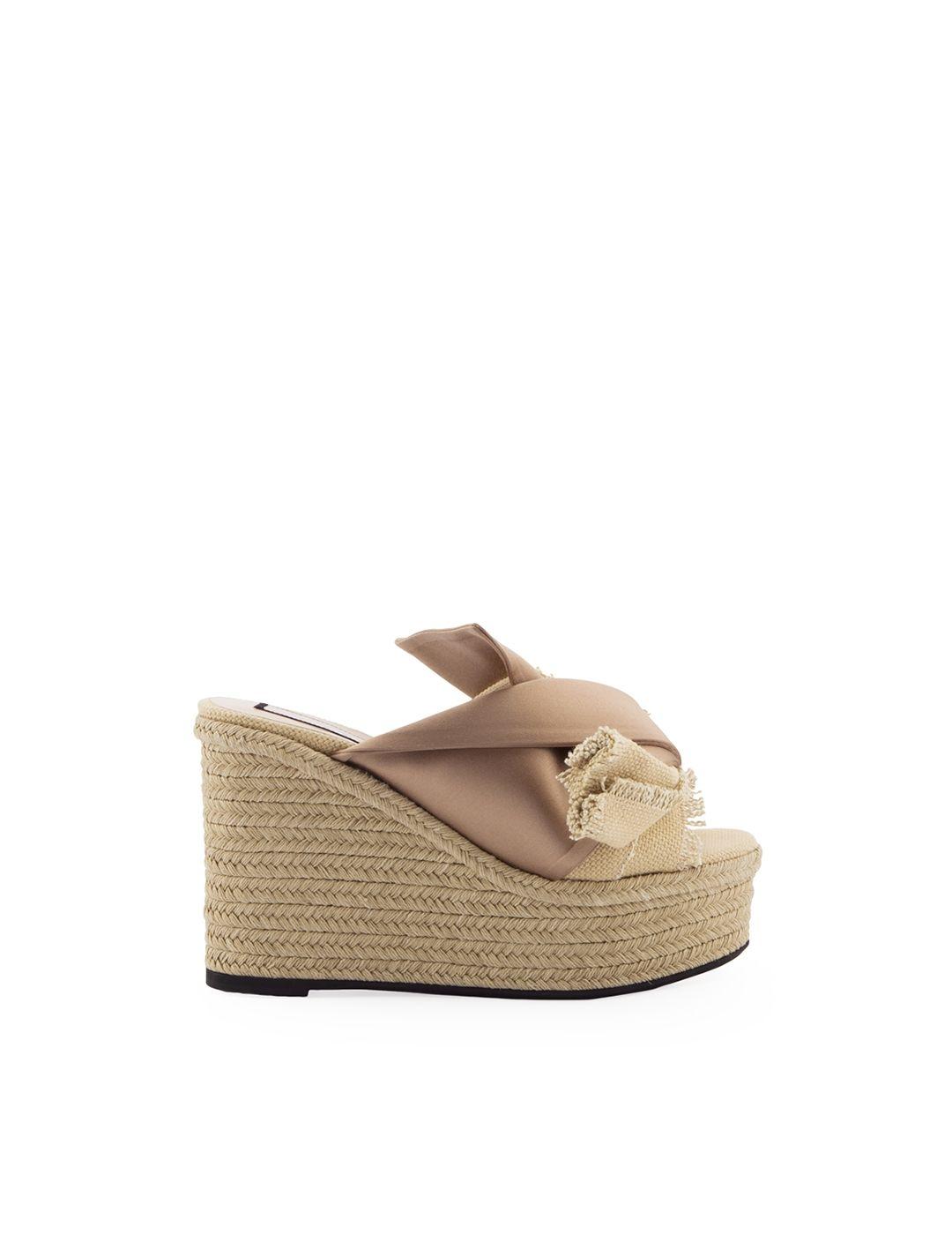satin wedges