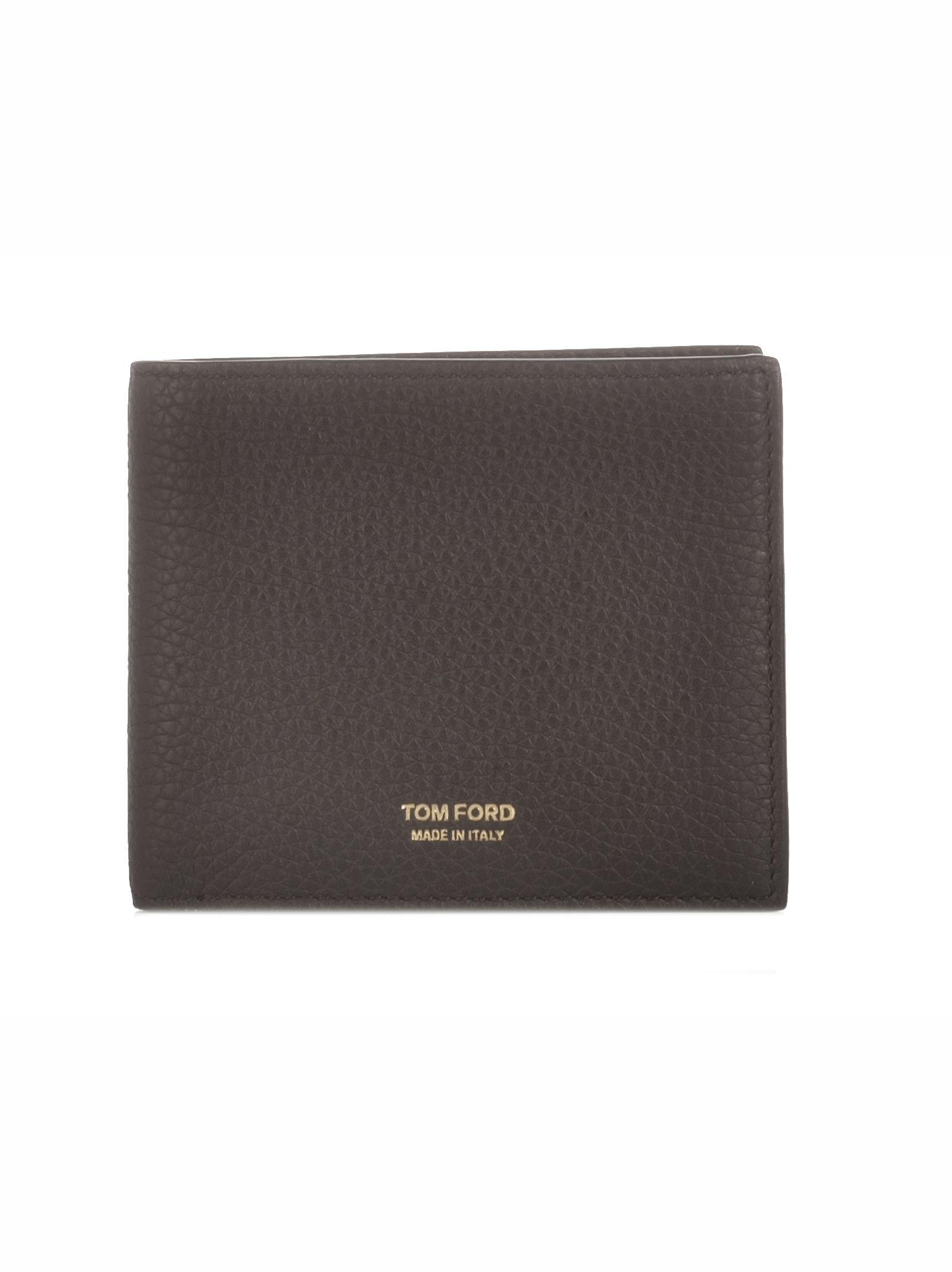 Tom Ford Black Leather Wallet in Black for Men - Lyst