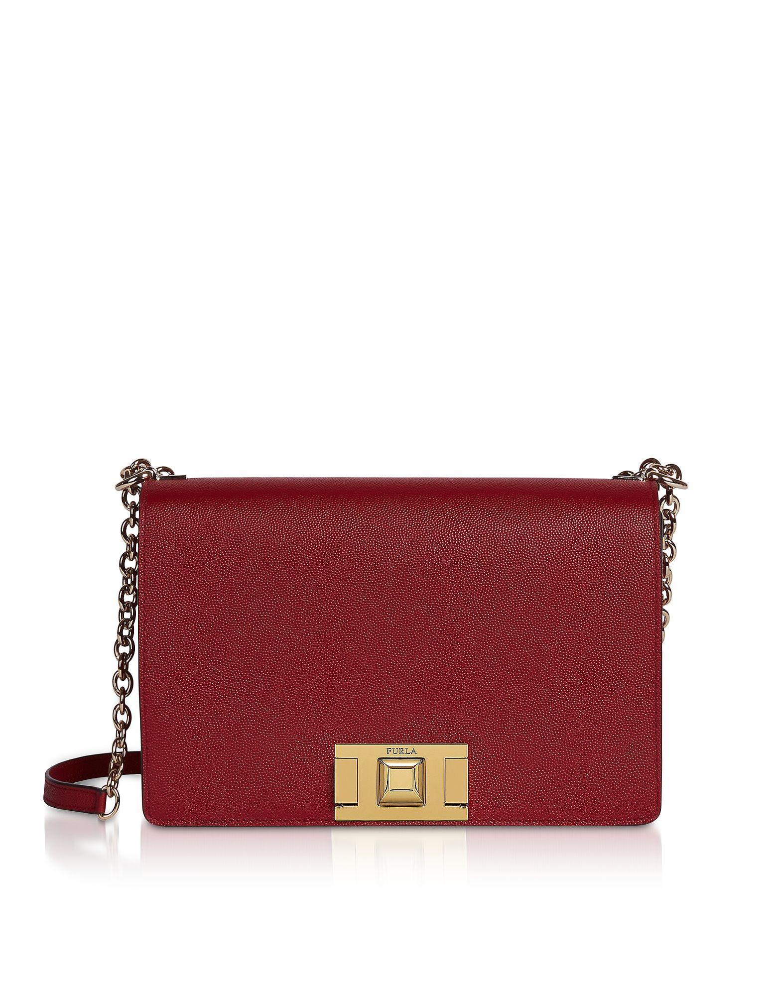 Furla Red Leather Shoulder Bag in Red - Save 13% - Lyst