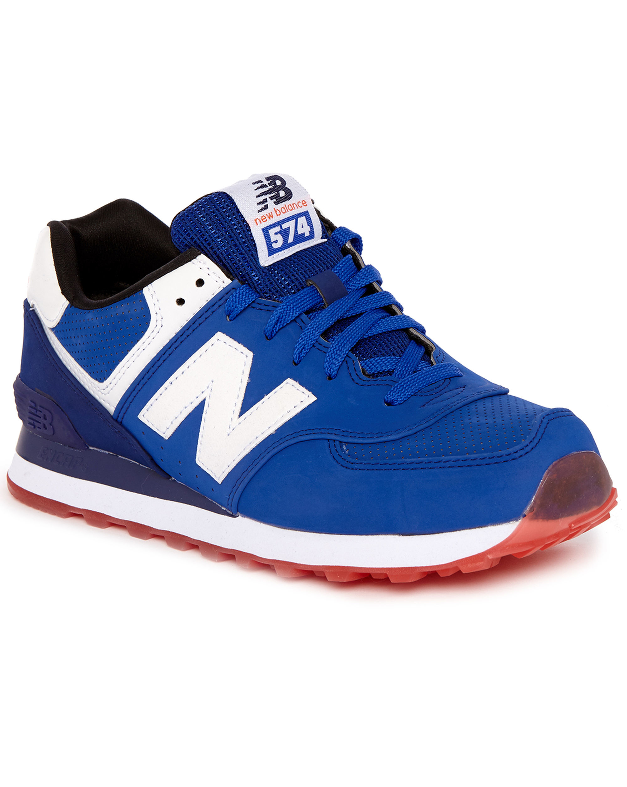 New balance Blue And Red Ml574 Sneakers in Blue for Men Lyst