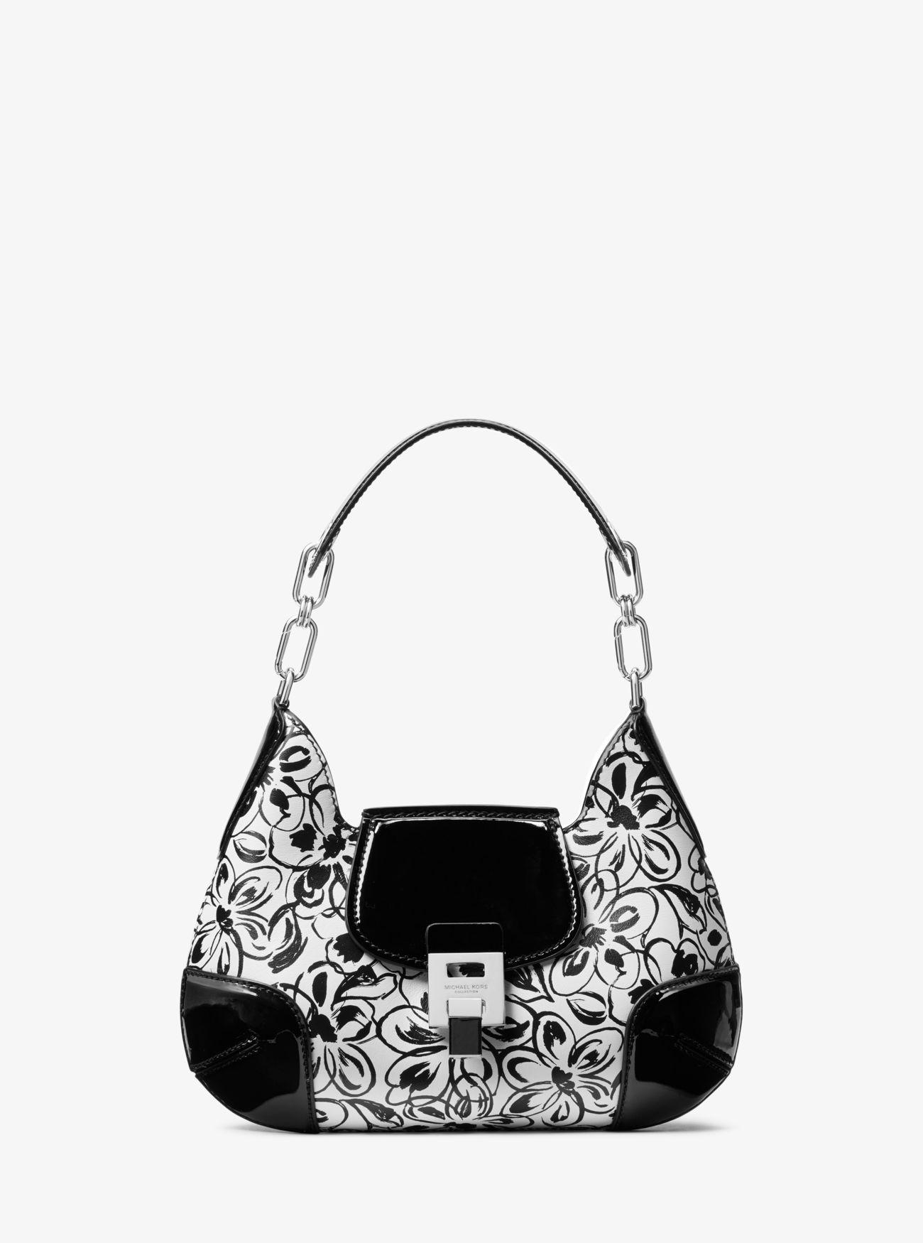 palazzo calf leather shoulder bag