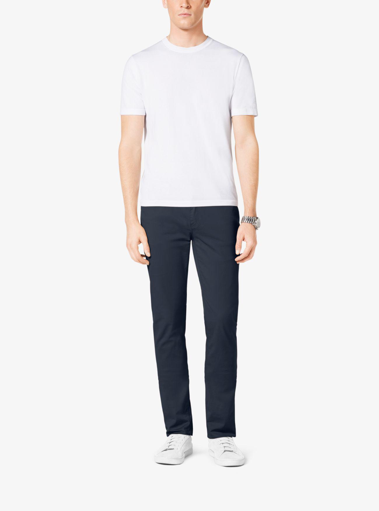 michael kors slim fit pants