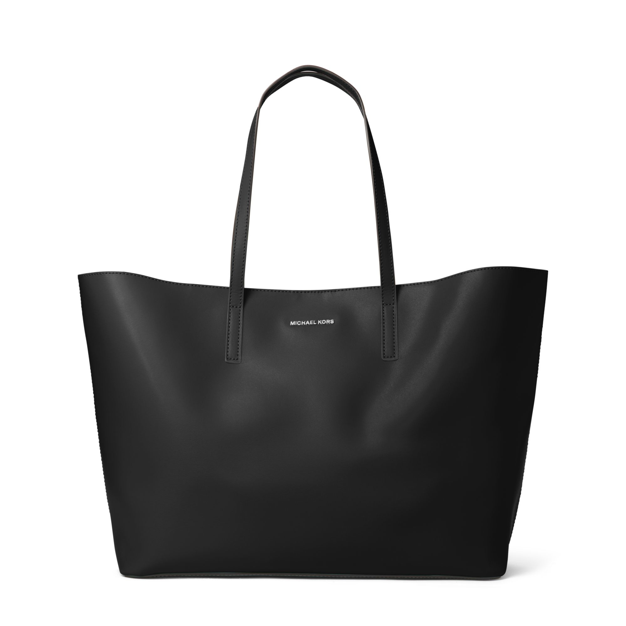 Lyst - Michael Kors Emry Extra-Large Leather Tote in Black