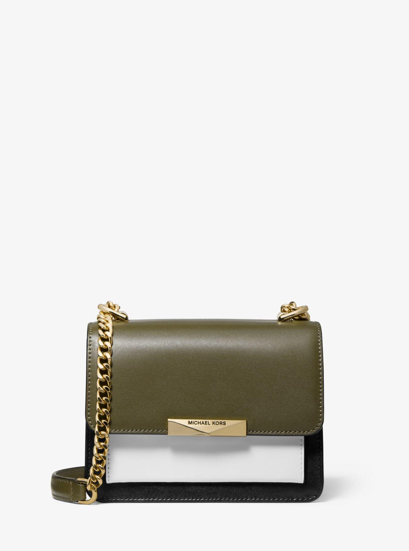 Lyst - Michael Kors Jade Extra-small Tri-color Leather Crossbody Bag