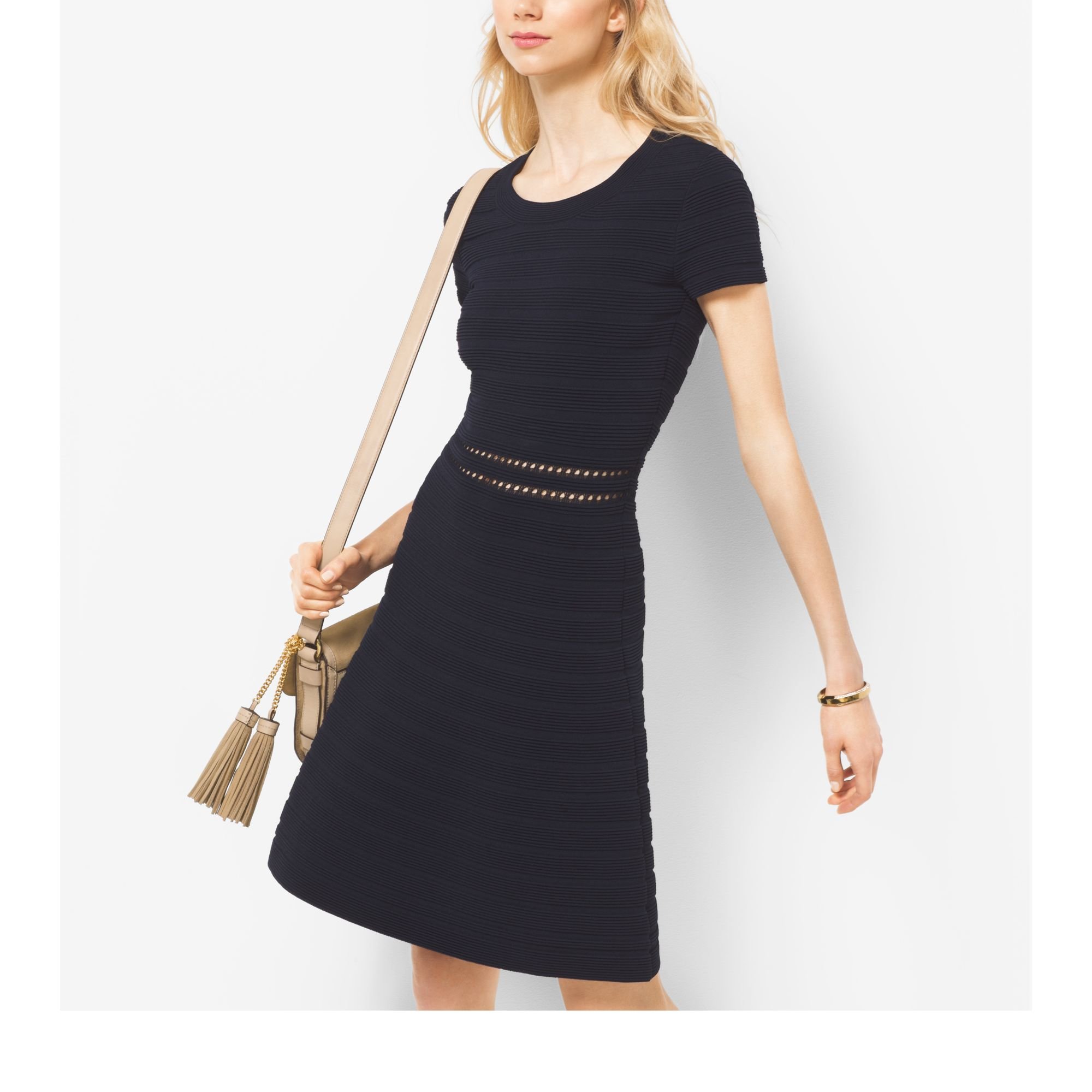 michael kors ribbed knit dress