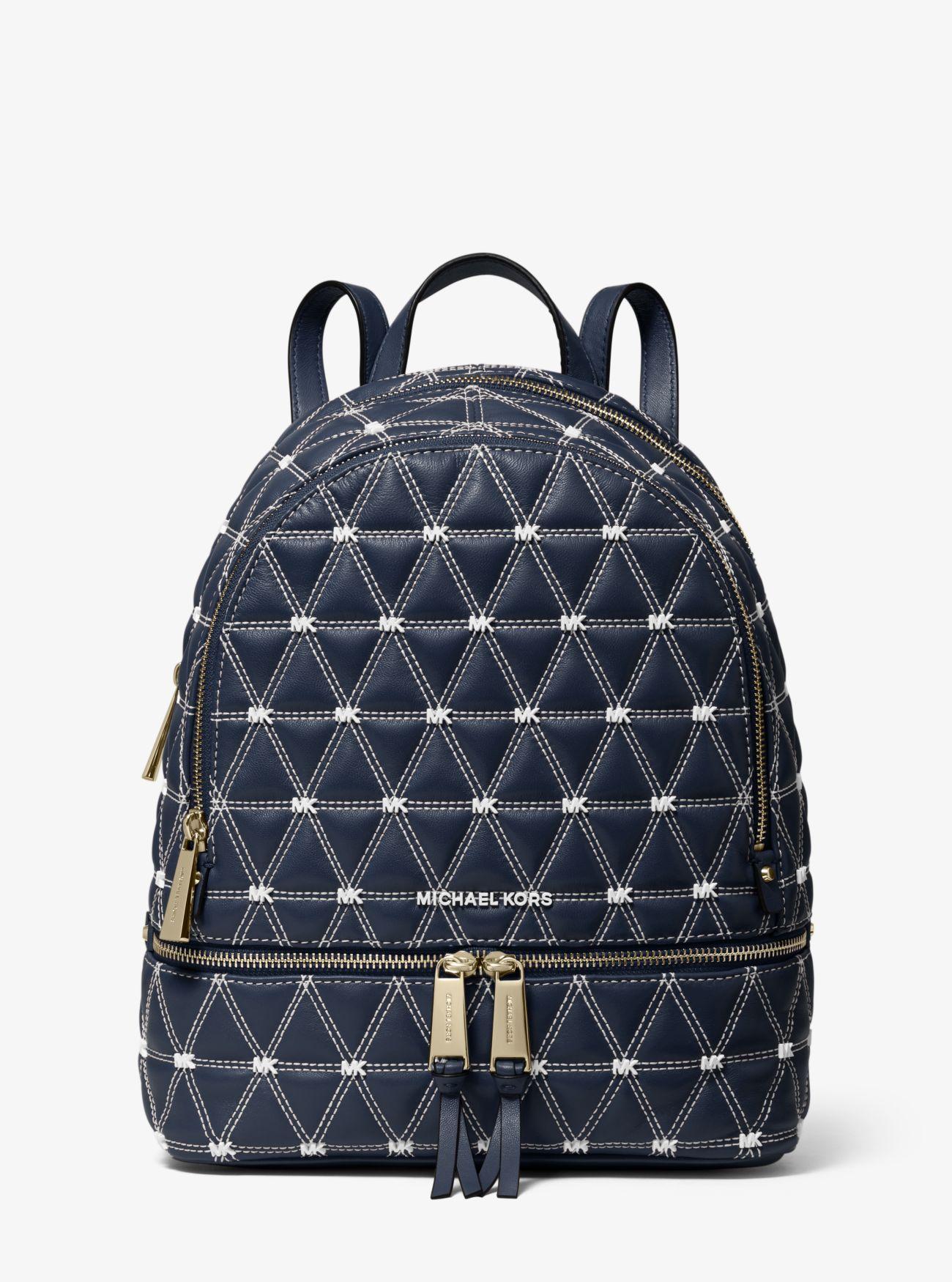 MICHAEL Michael Kors Rhea Medium Quilted Leather Backpack ...