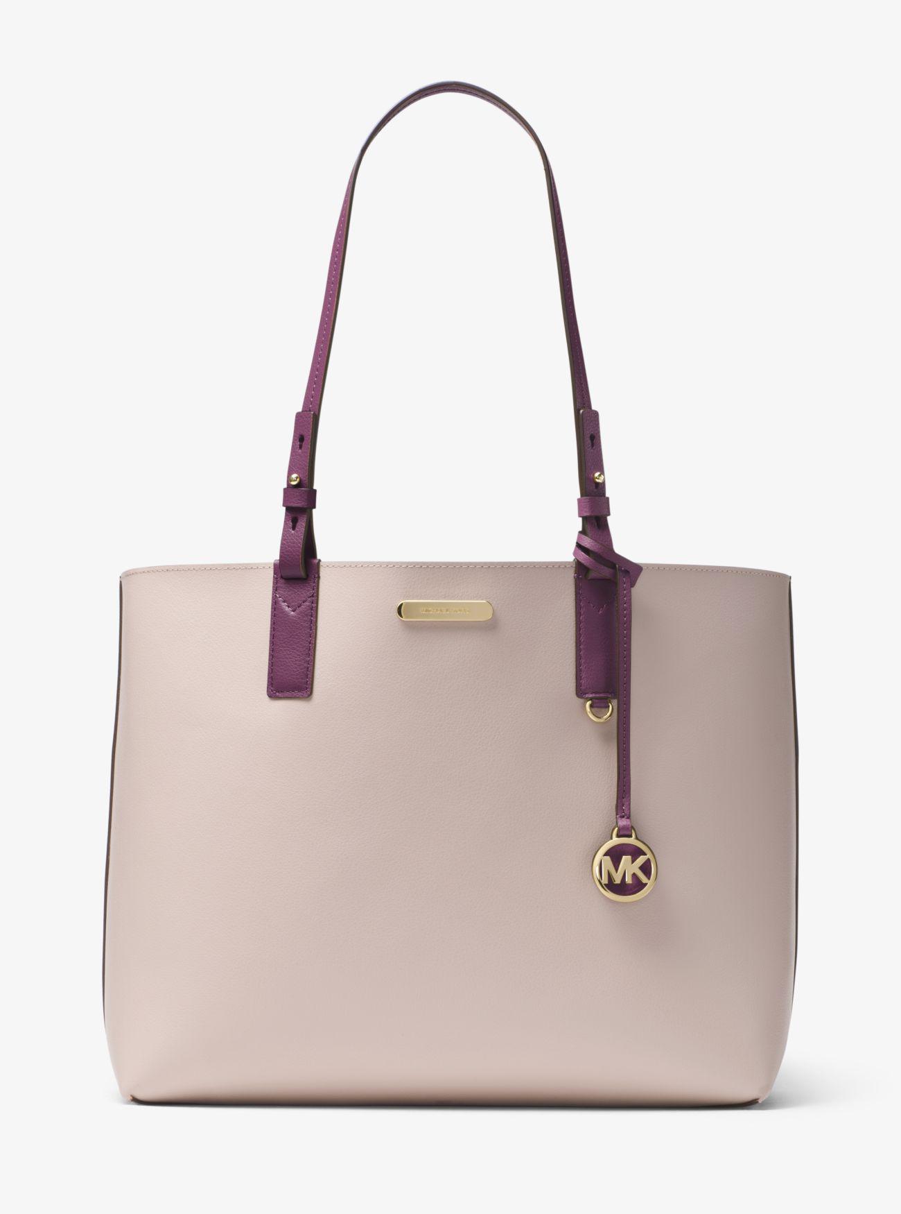 Lyst Michael Kors Cameron Large Leather Reversible Tote Gallery