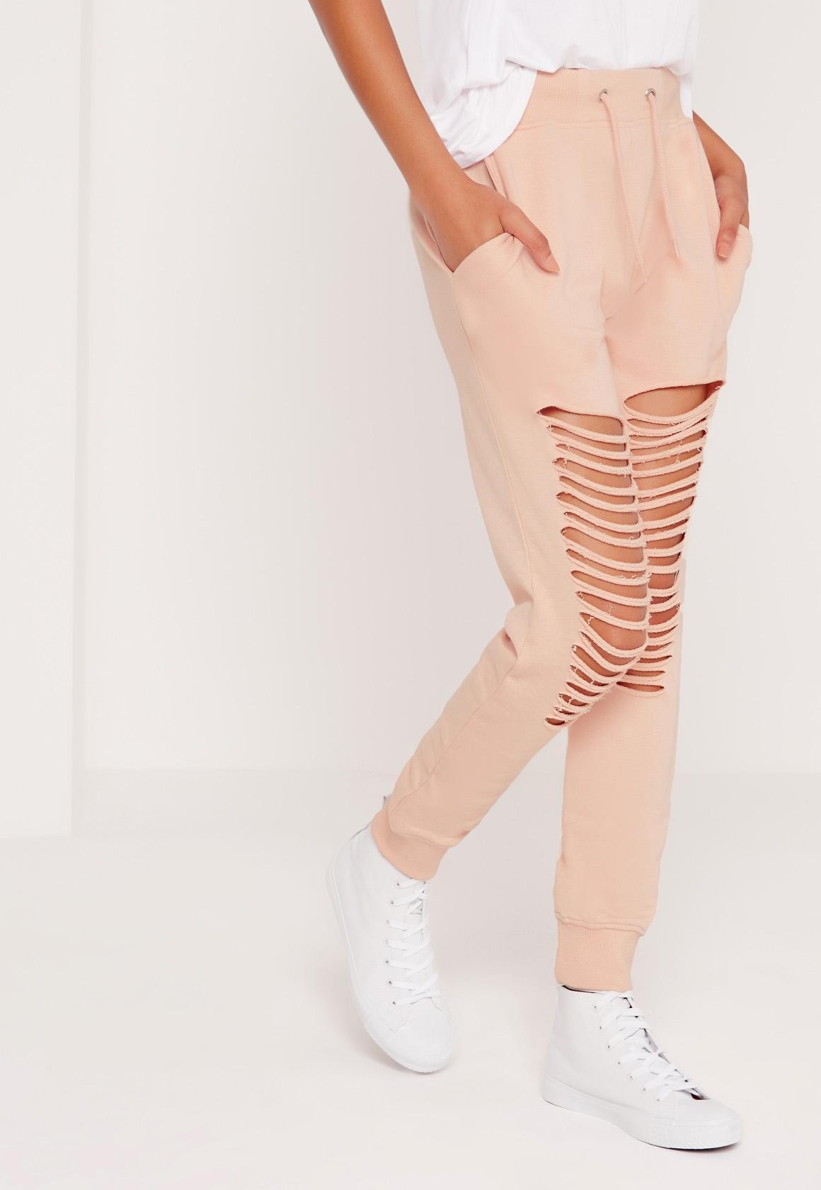 missguided ribbed jogger