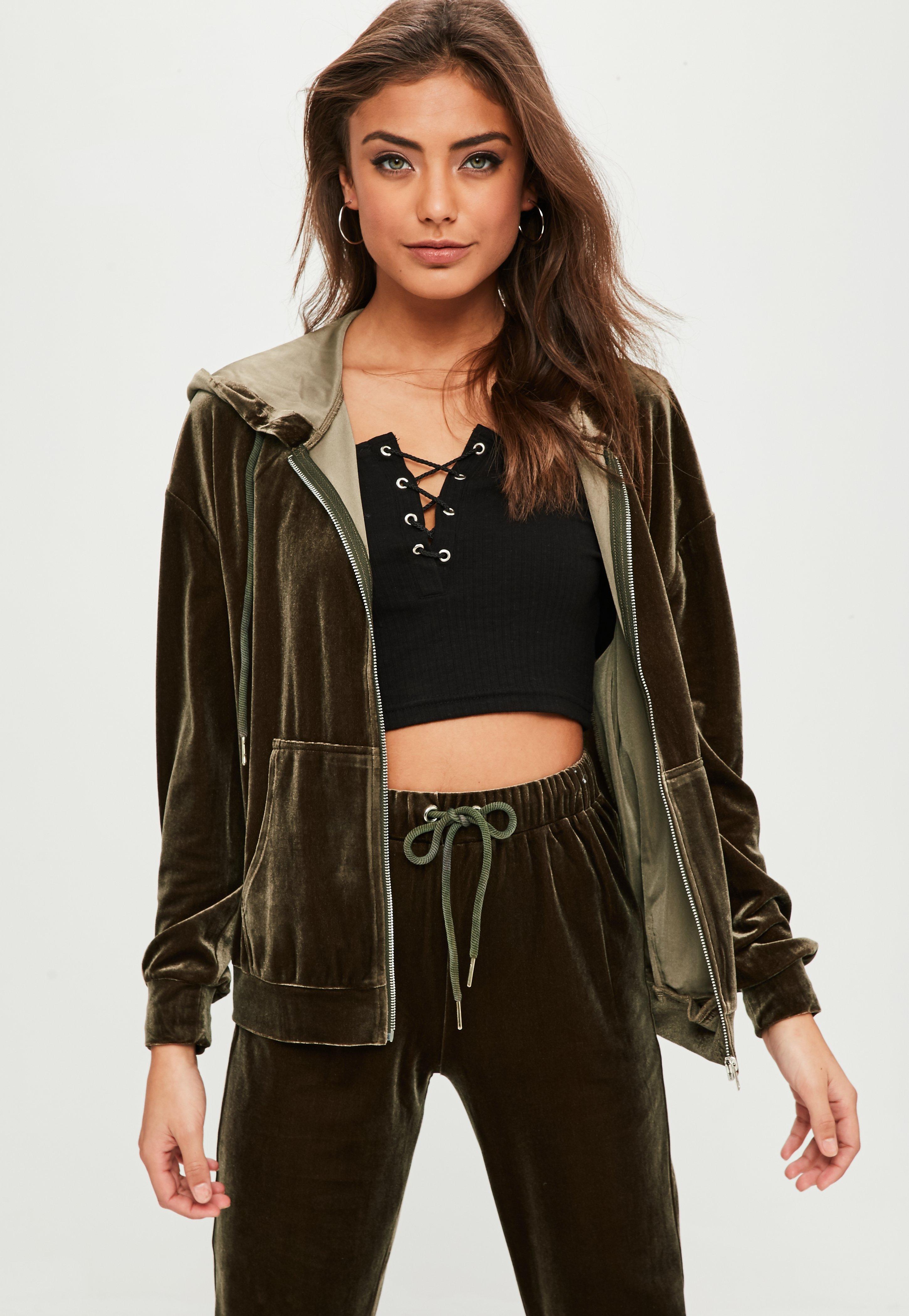 missguided brown tracksuit