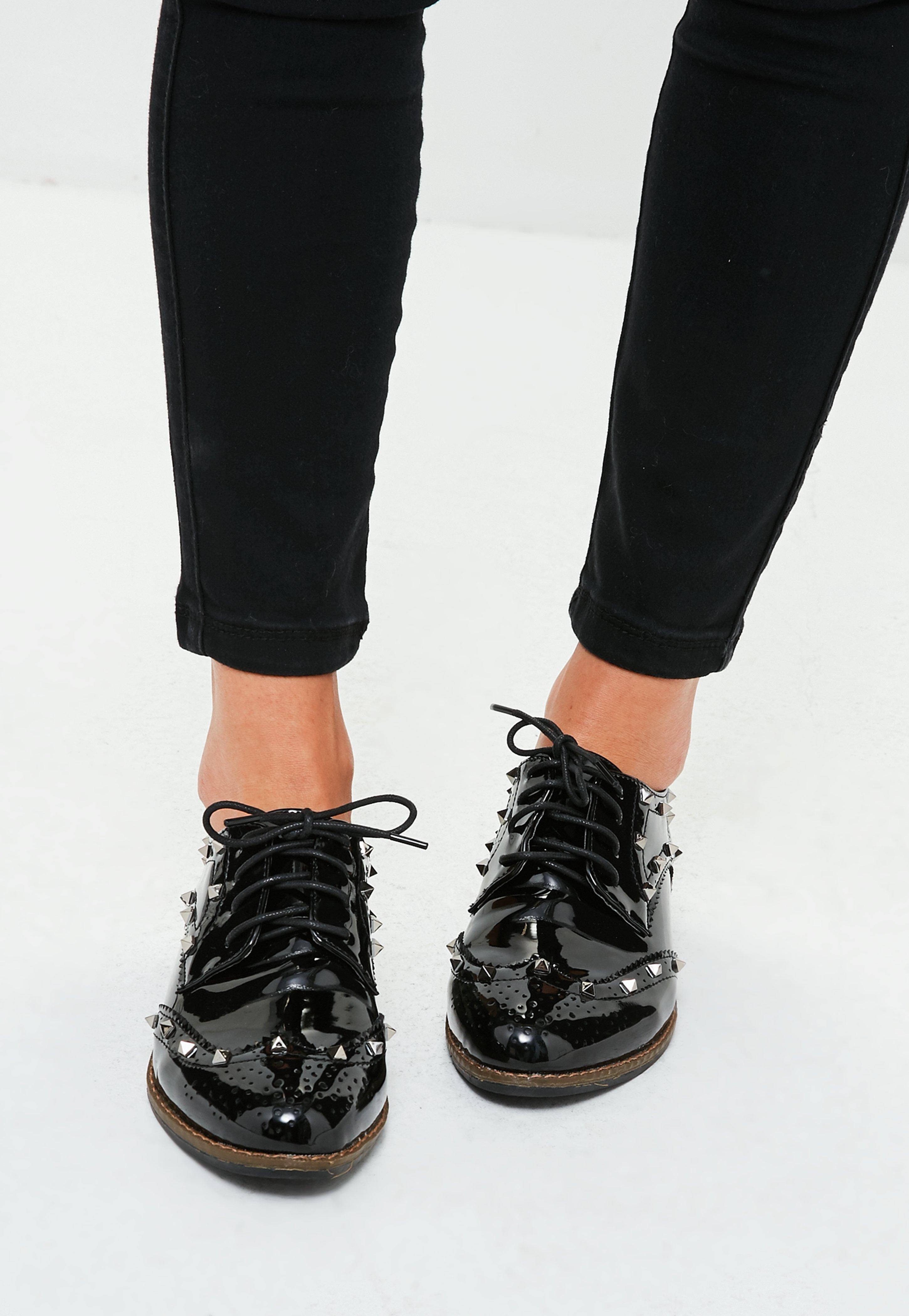 brogues with black tie