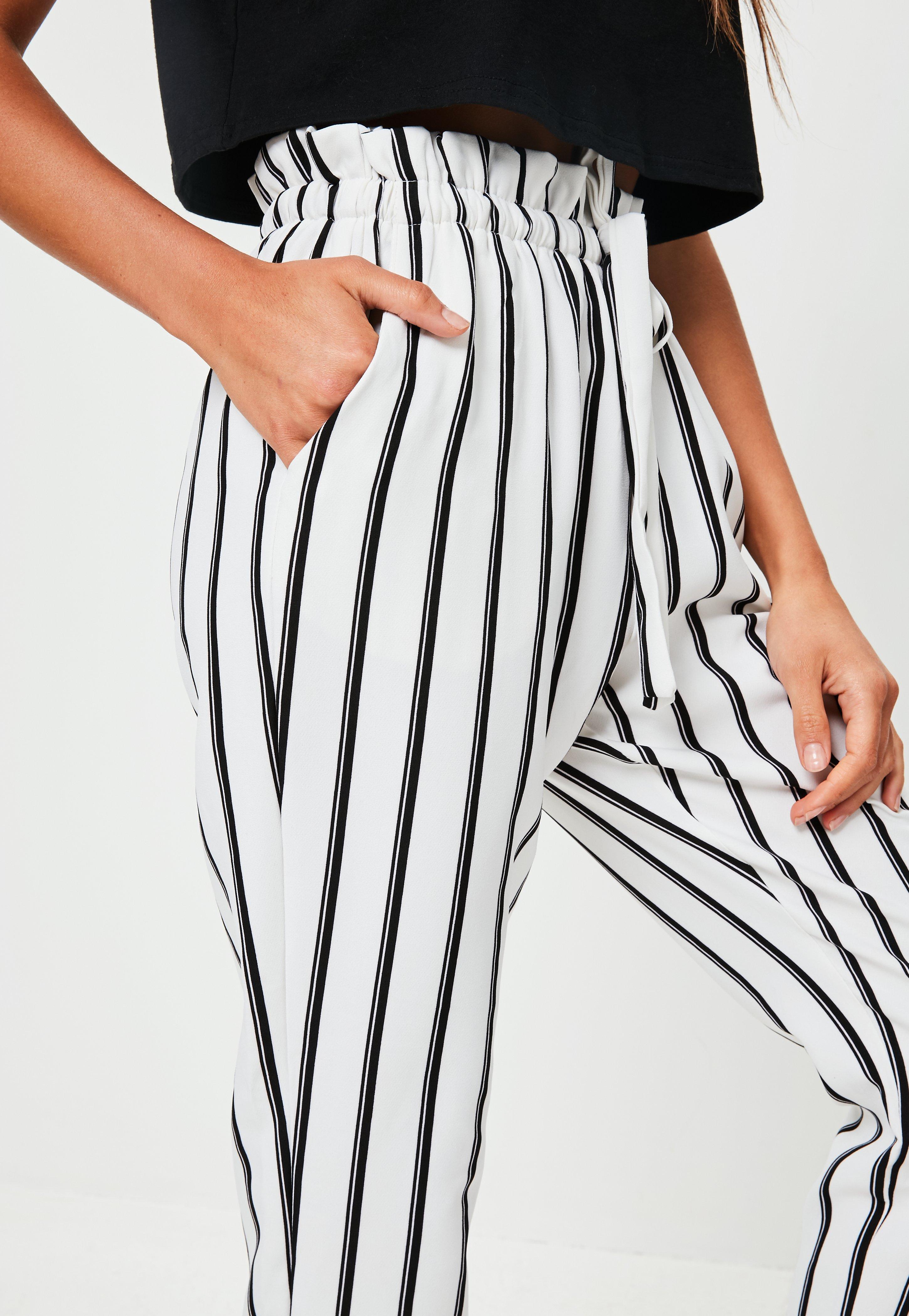 striped joggers womens