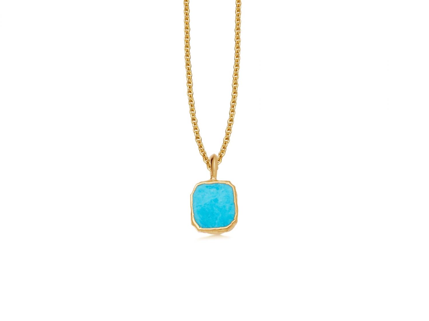 Missoma Turquoise Howlite Charm Necklace in Blue - Lyst