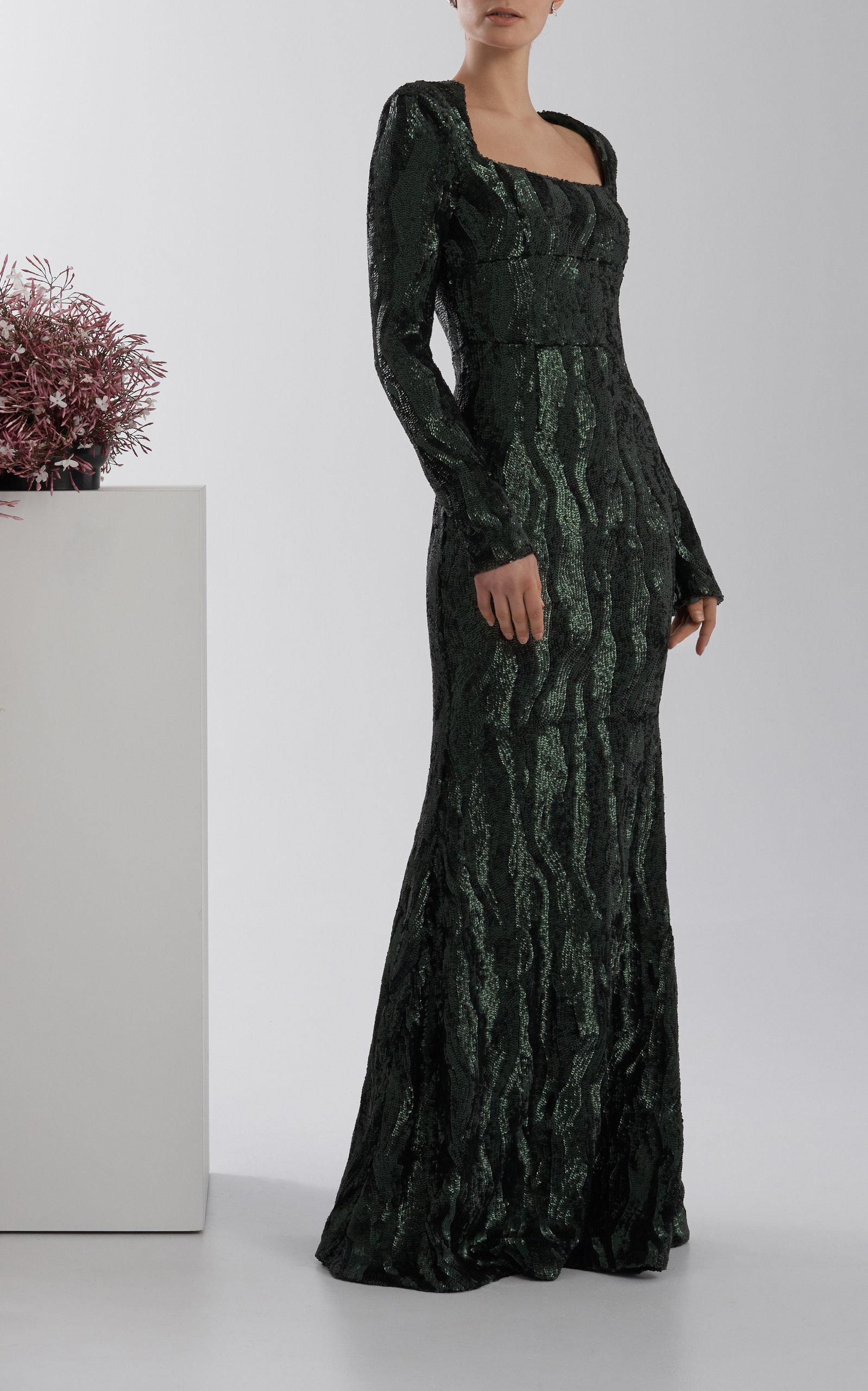 rachel gilbert green dress