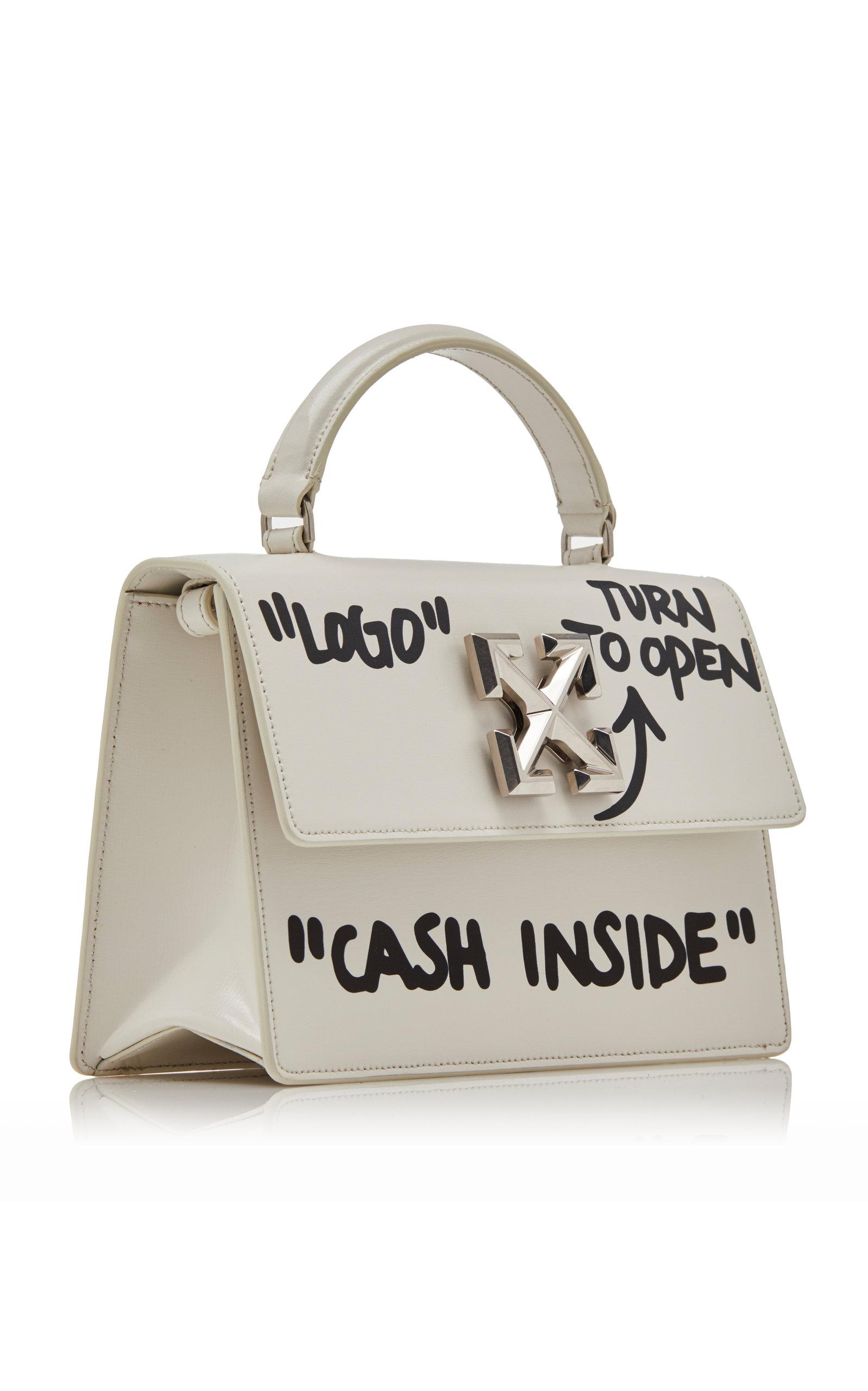 Lyst - Off-White c/o Virgil Abloh Jitney 1.4 Cash Inside Leather Bag in White