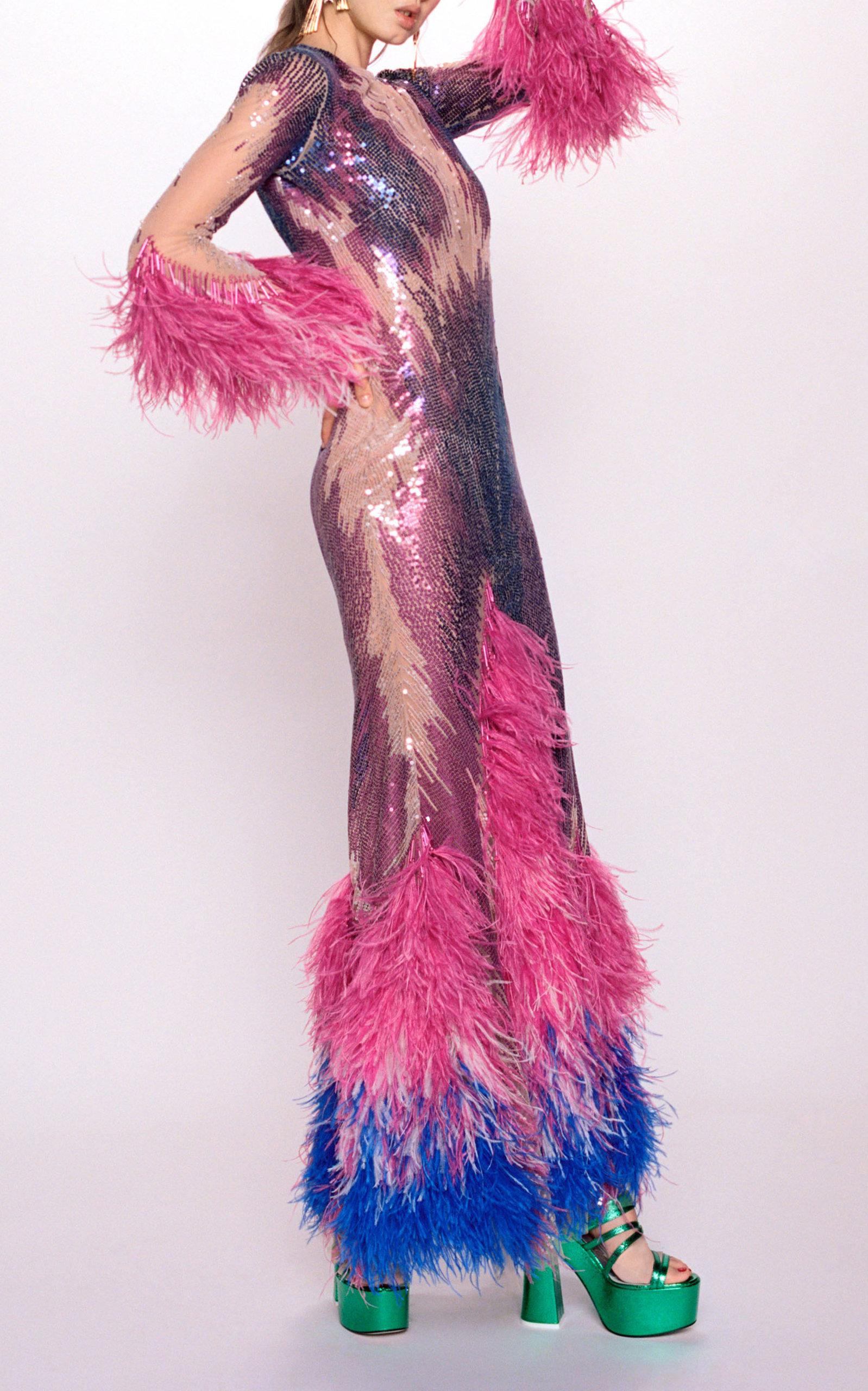 full length sequin gown