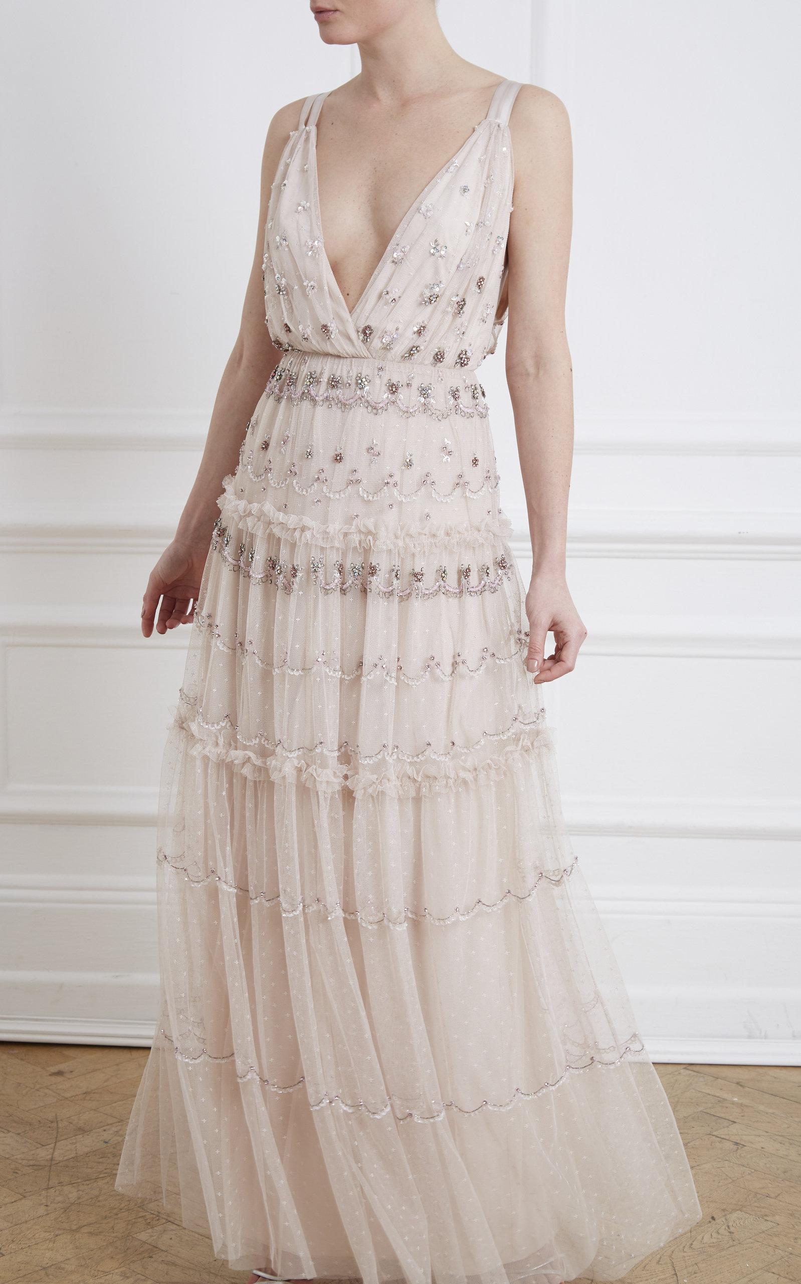 needle and thread neve embellished gown