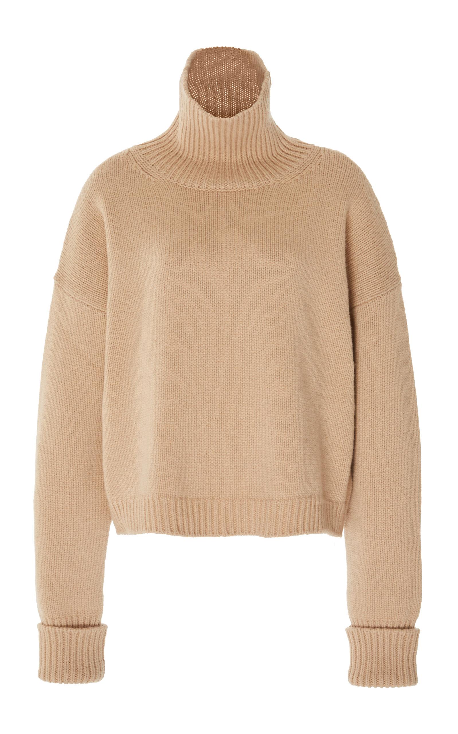 Maison Margiela Wool-blend Turtleneck Sweater in Natural - Lyst