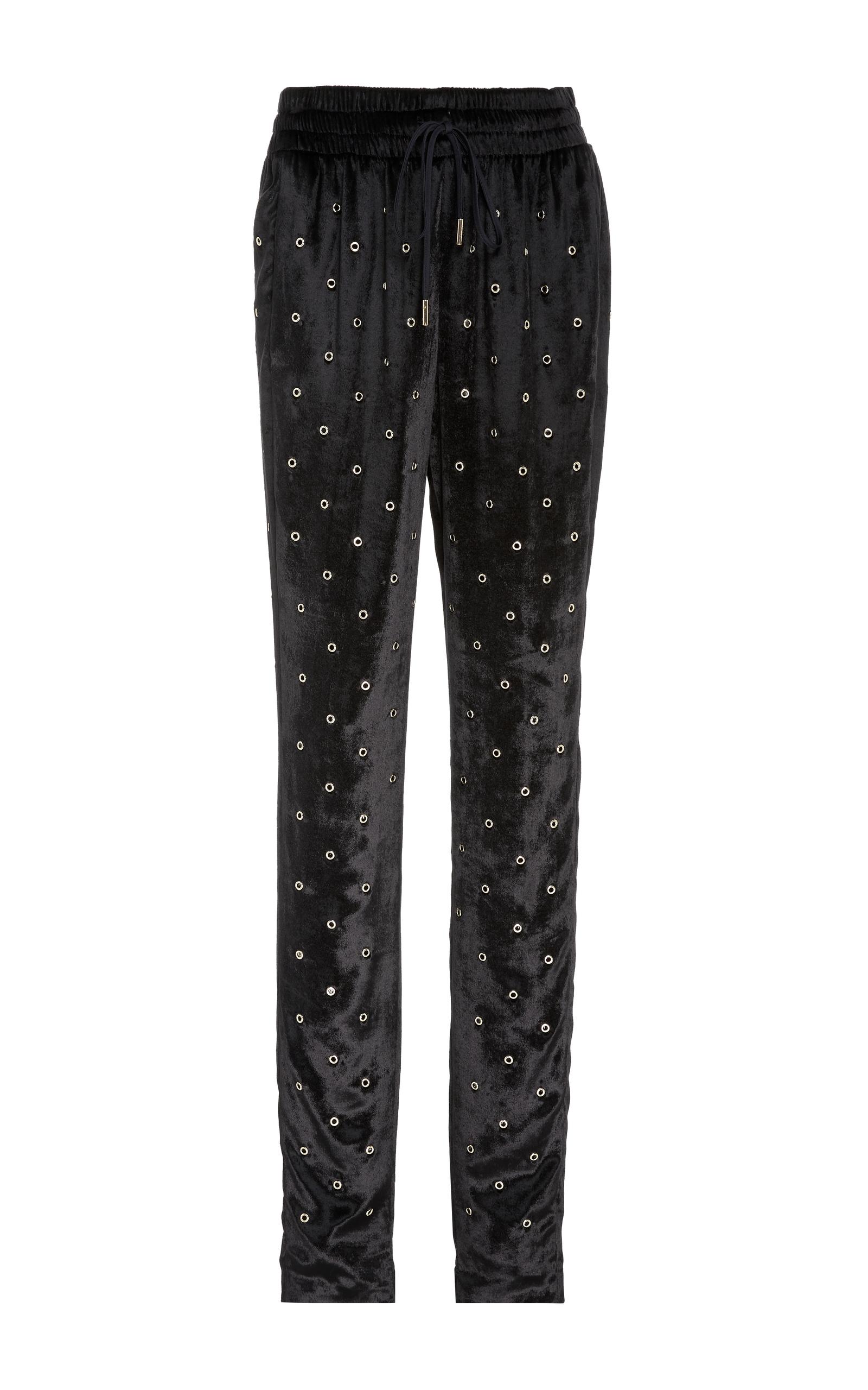 Jason wu Velvert Drawstring Pant in Black