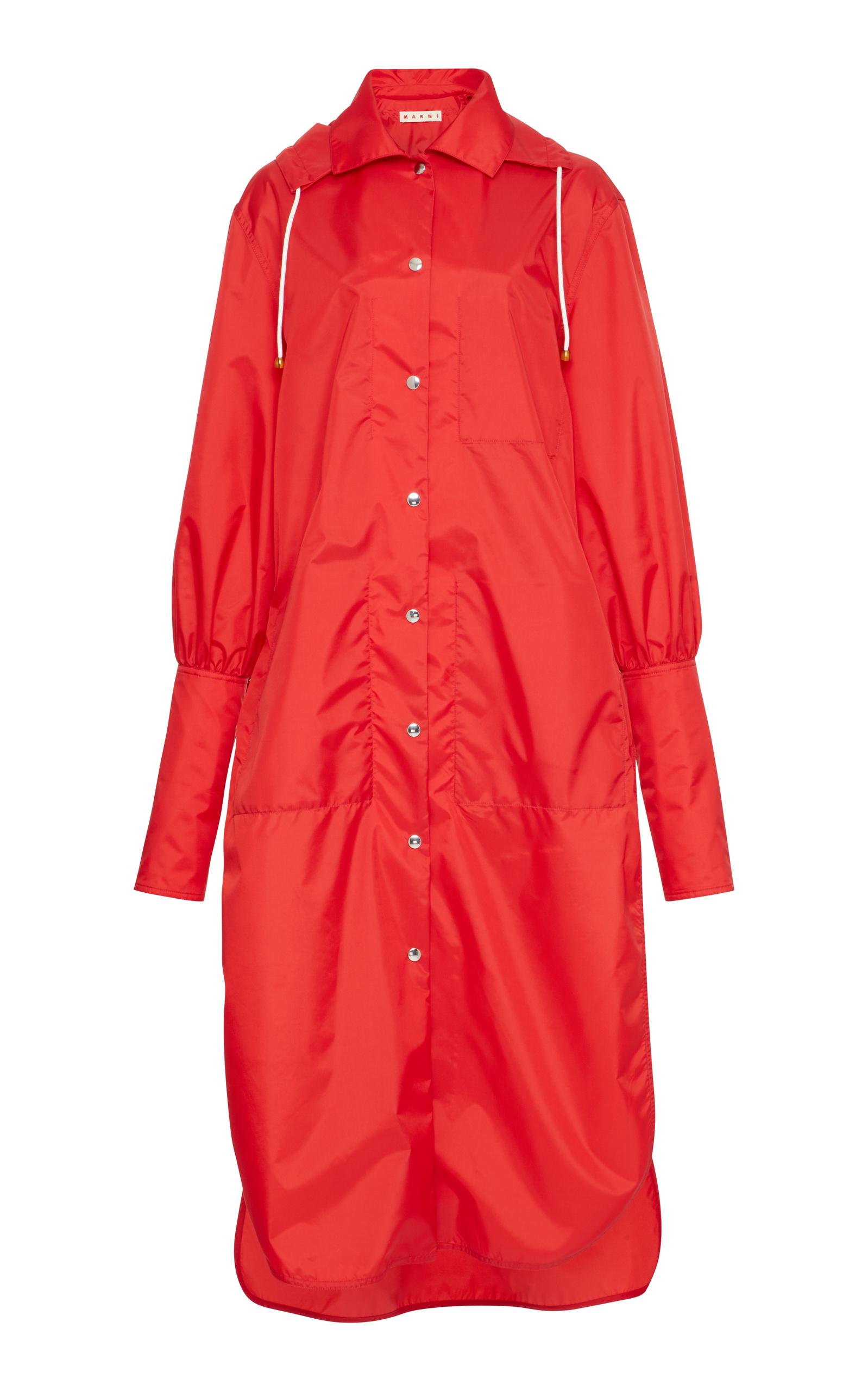 Marni Hooded Jacket in Red | Lyst
