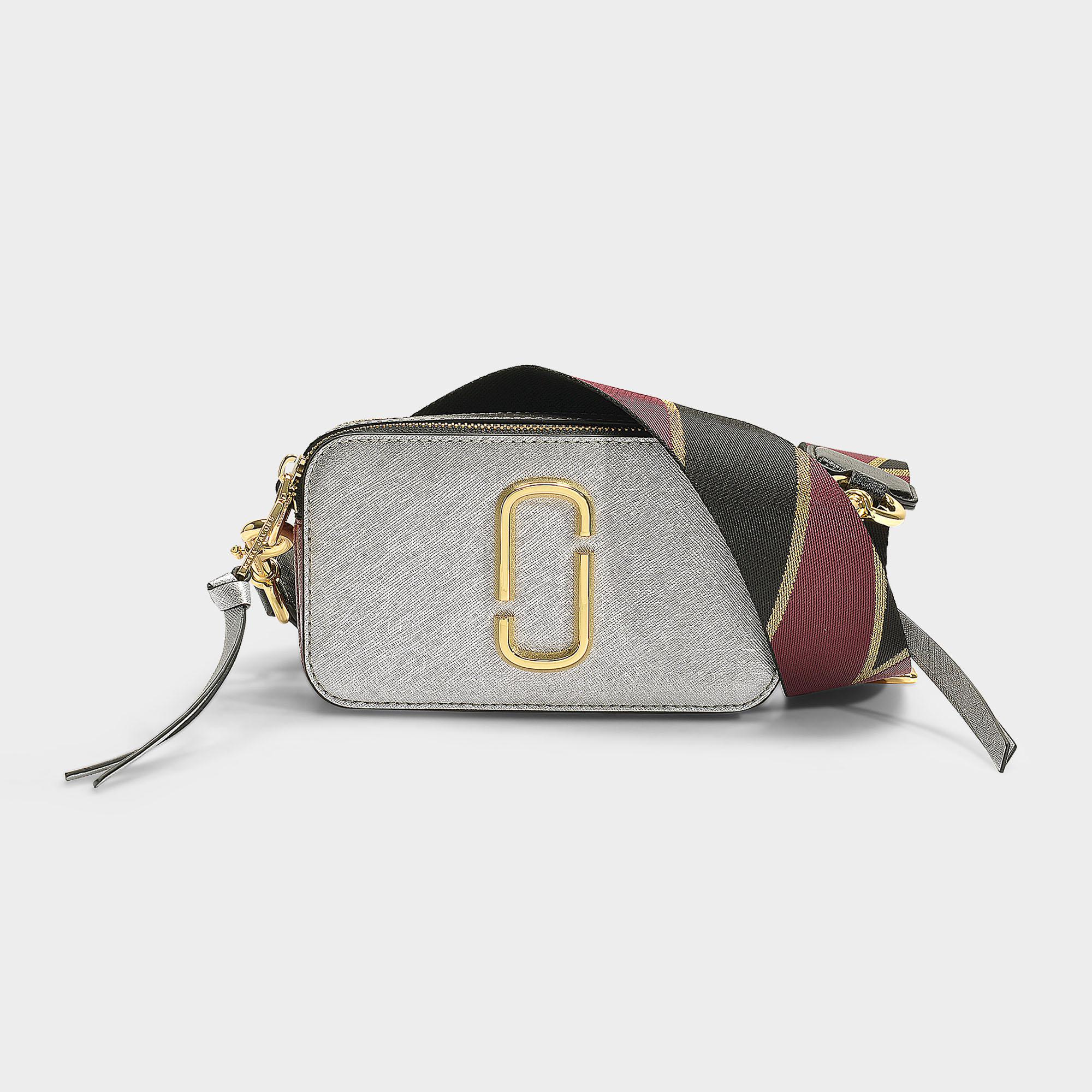 Lyst - Marc Jacobs Snapshot Bag In Silver Leather With Polyurethane Coating in Metallic