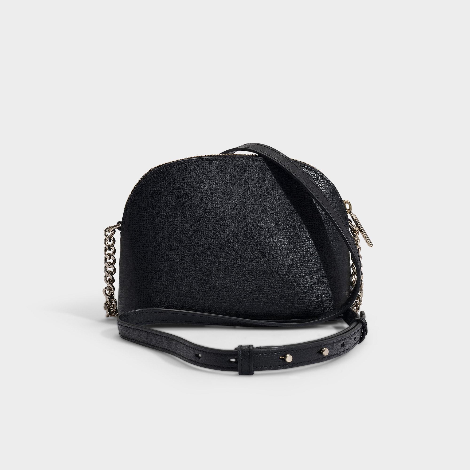 Kate Spade Sylvia Small Dome Crossbody Bag In Black Leather in Black - Lyst