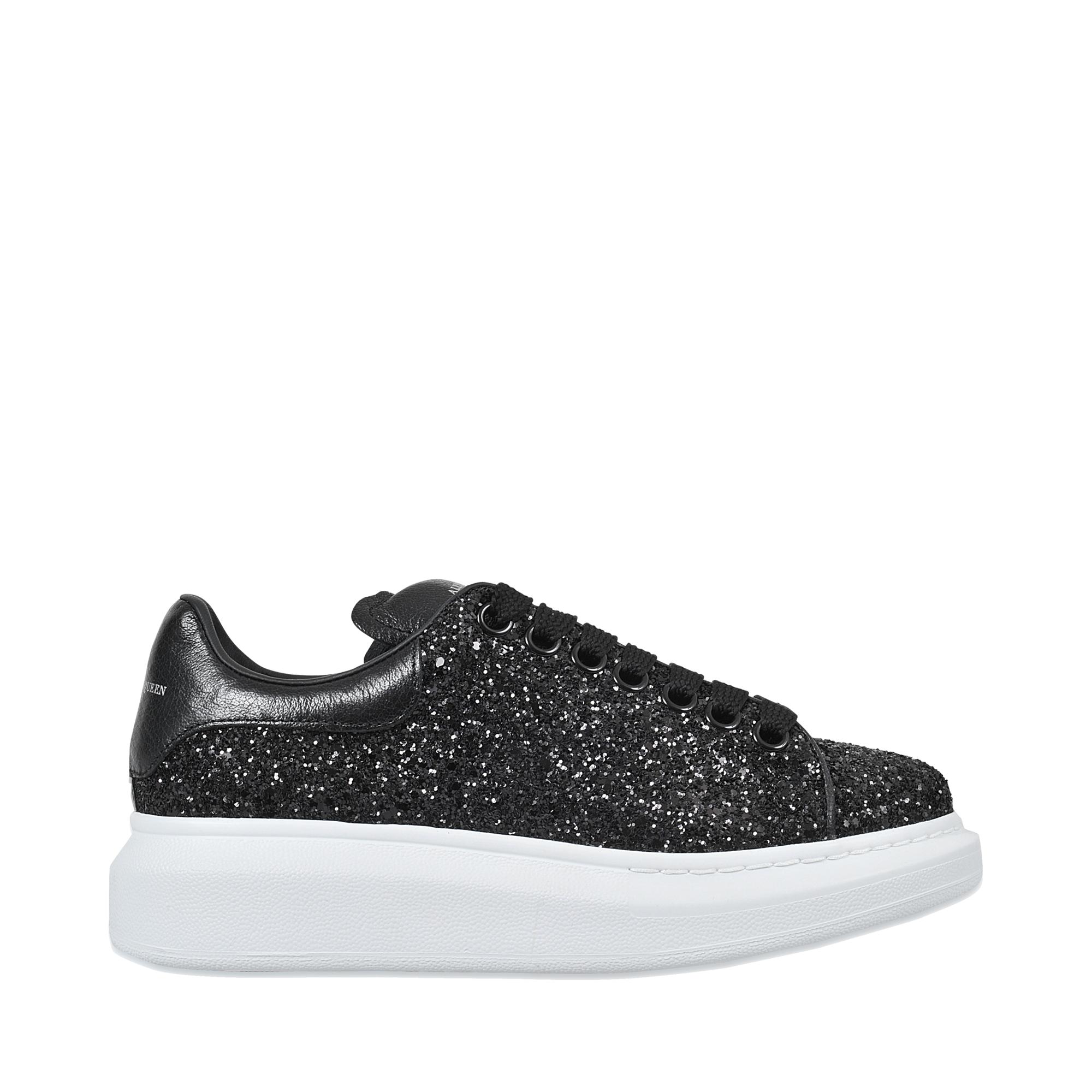 Alexander mcqueen Oversize Glittered Sneaker in Black | Lyst