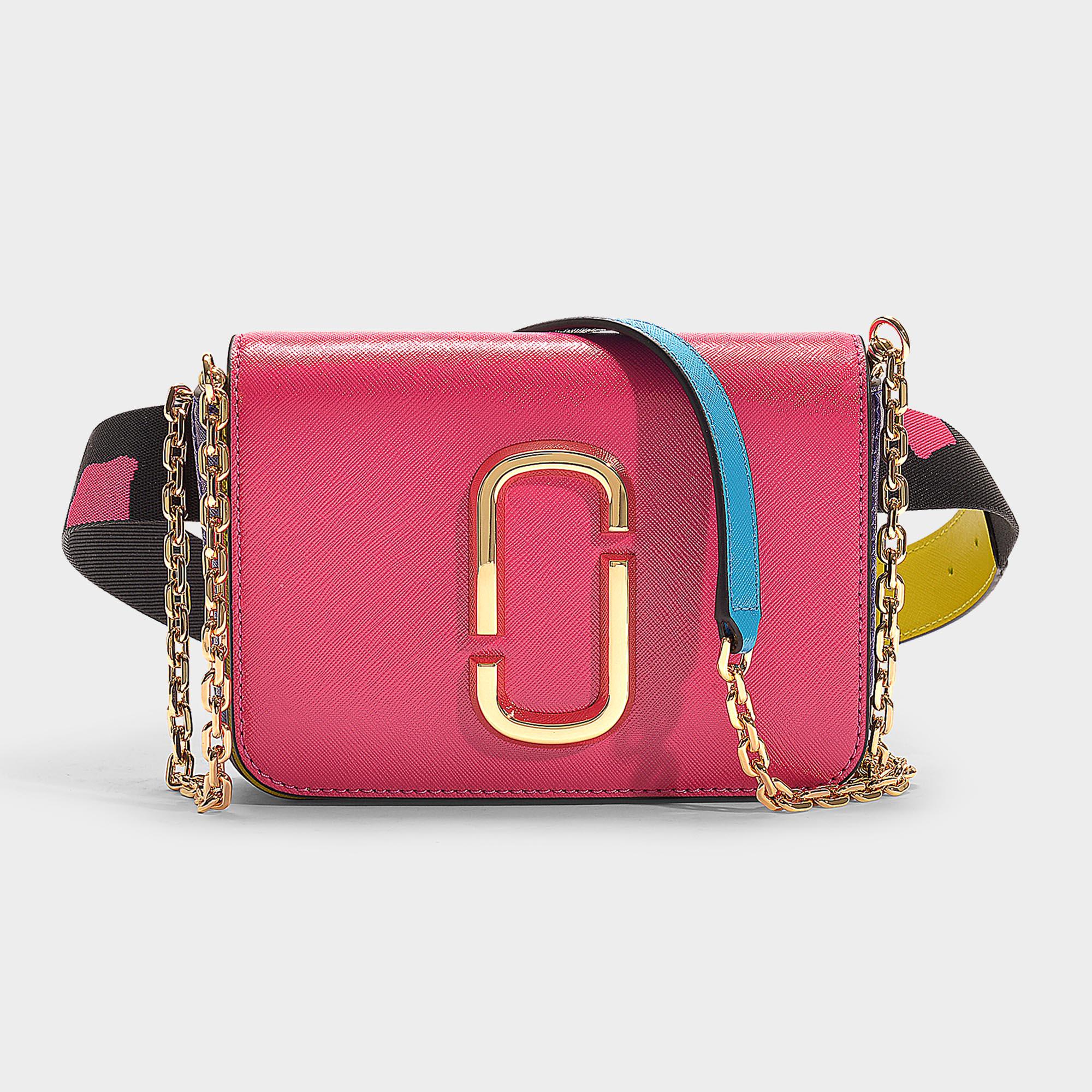 Lyst - Marc Jacobs Hip Shot Belt Bag In Multicolor Peony Pink ...