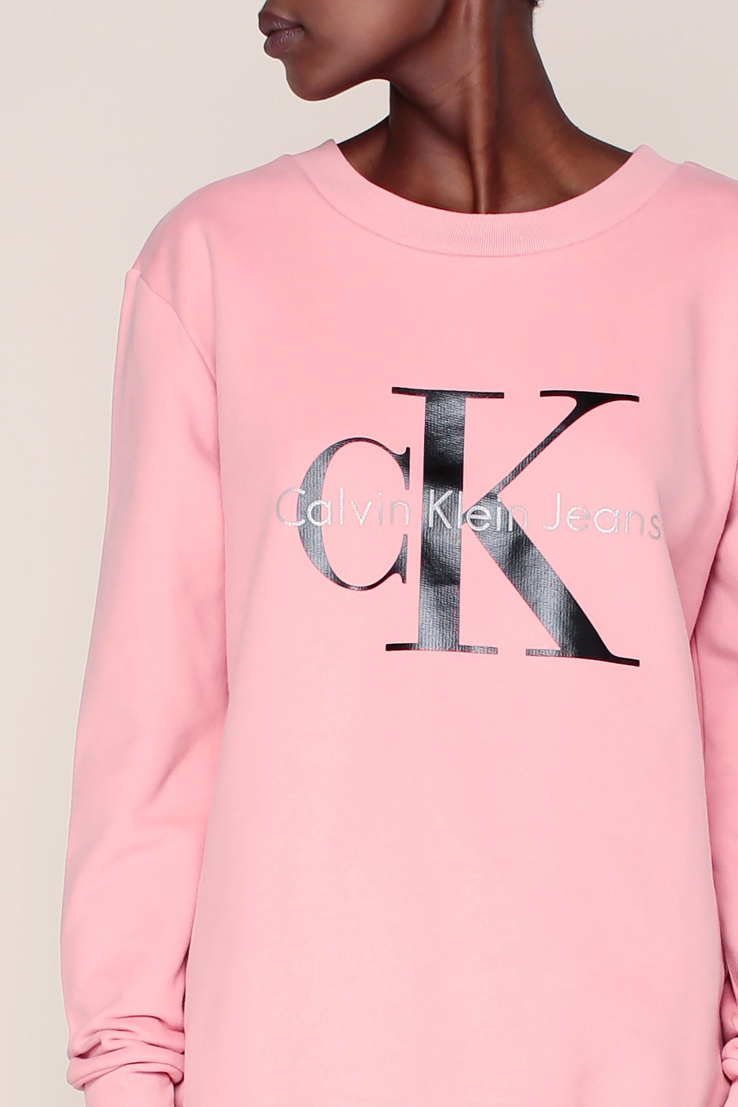 Lyst - Calvin Klein Sweatshirt in Pink