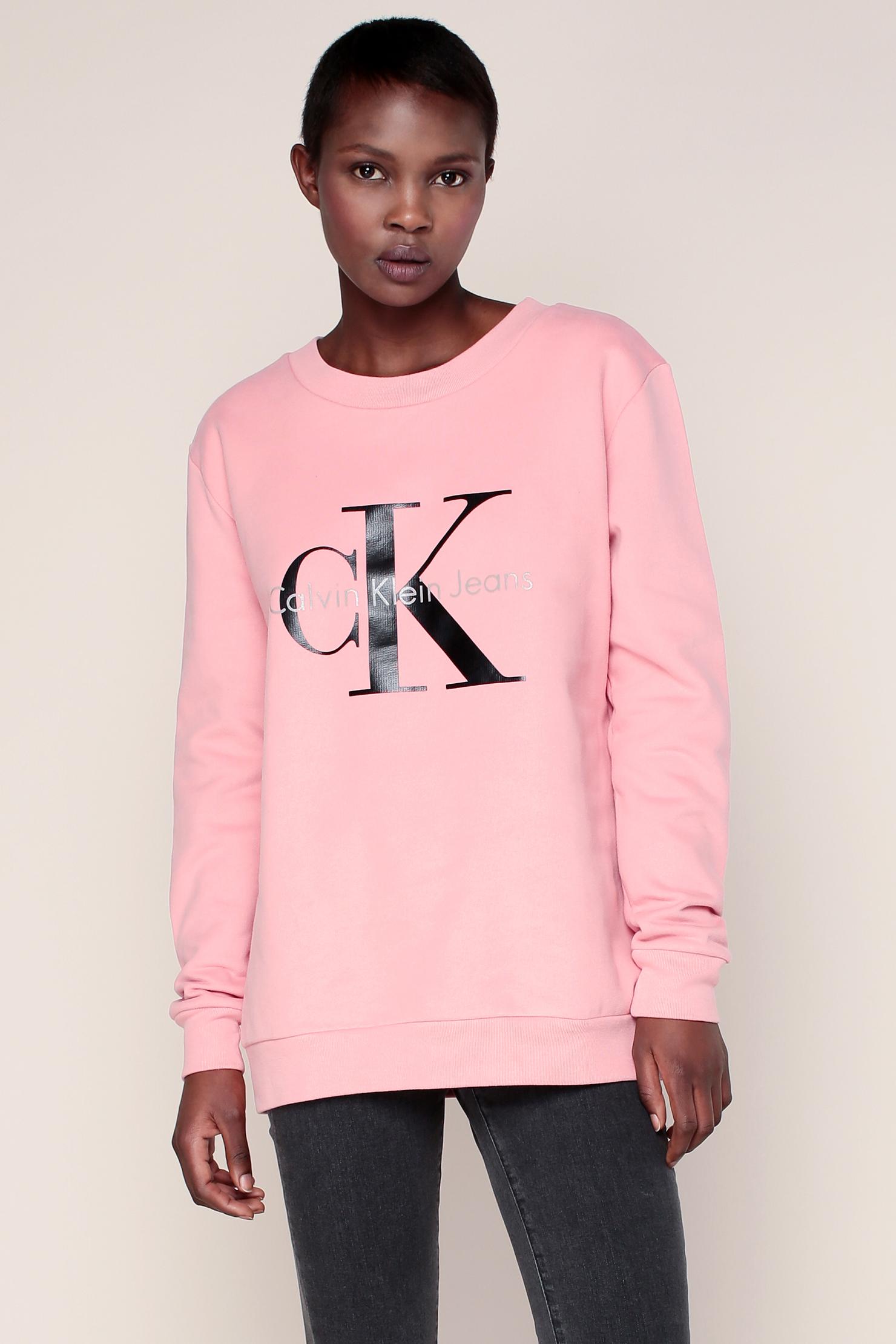 Lyst - Calvin Klein Sweatshirt in Pink