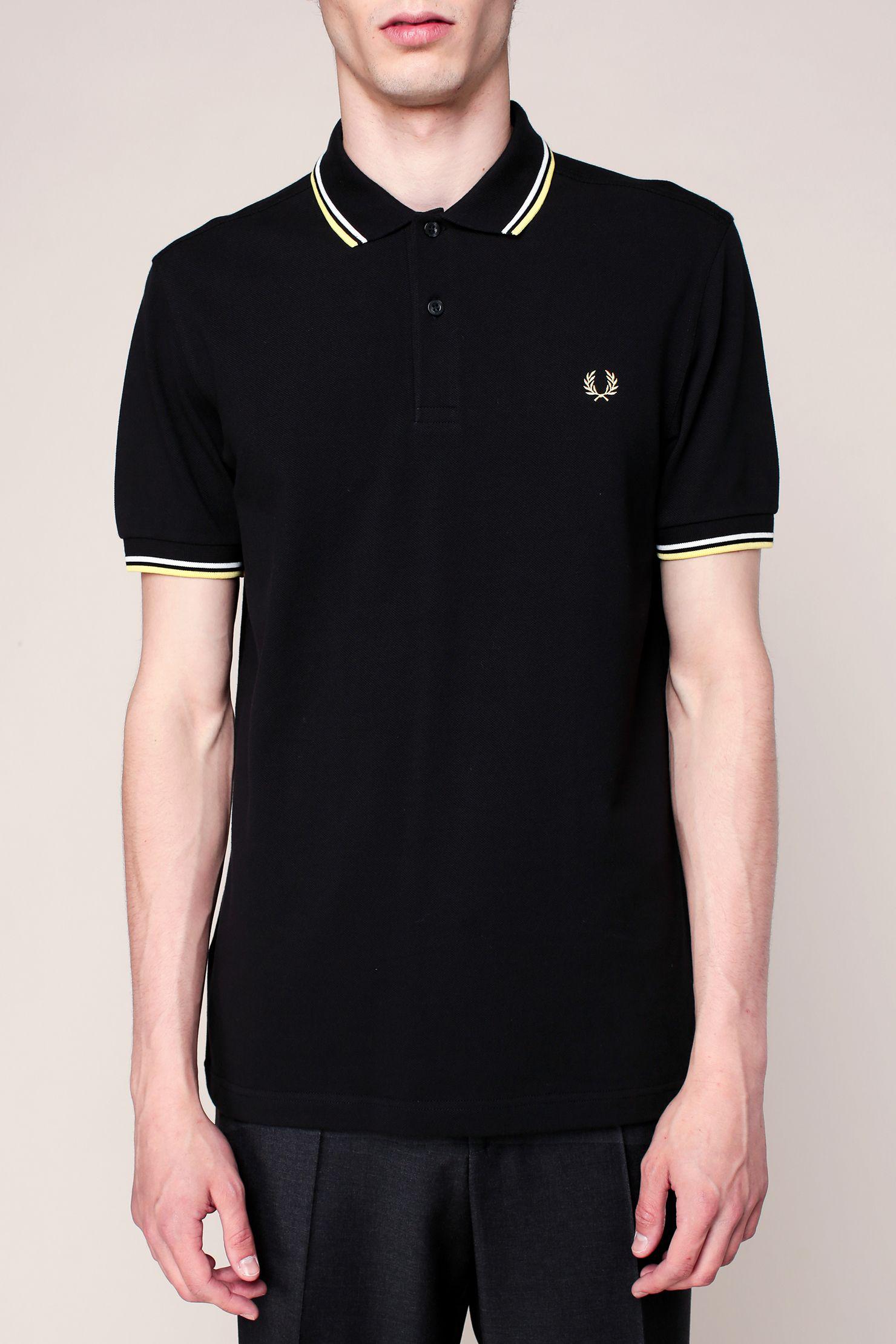 Lyst - Fred Perry Polo Shirt in Black for Men