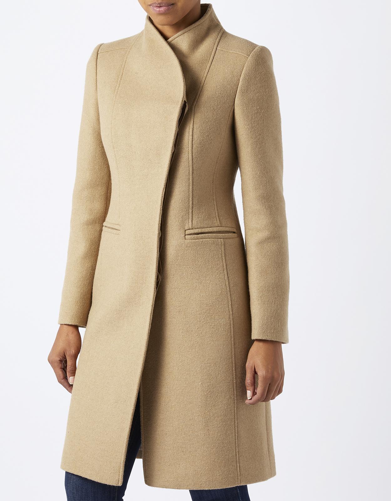 Lyst Monsoon Rosemary Coat in Natural