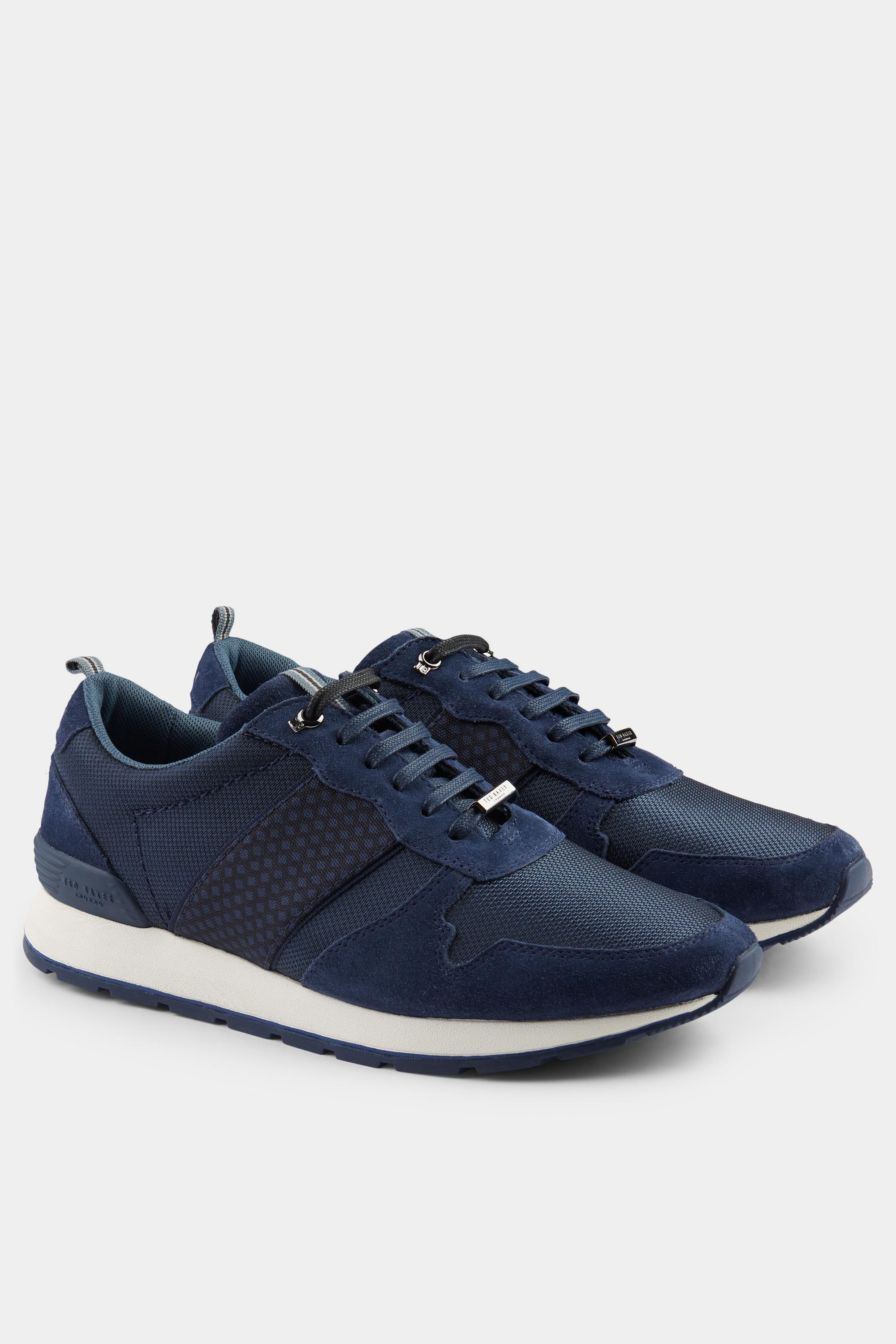 Ted Baker Hebey Navy Trainer in Blue for Men - Lyst