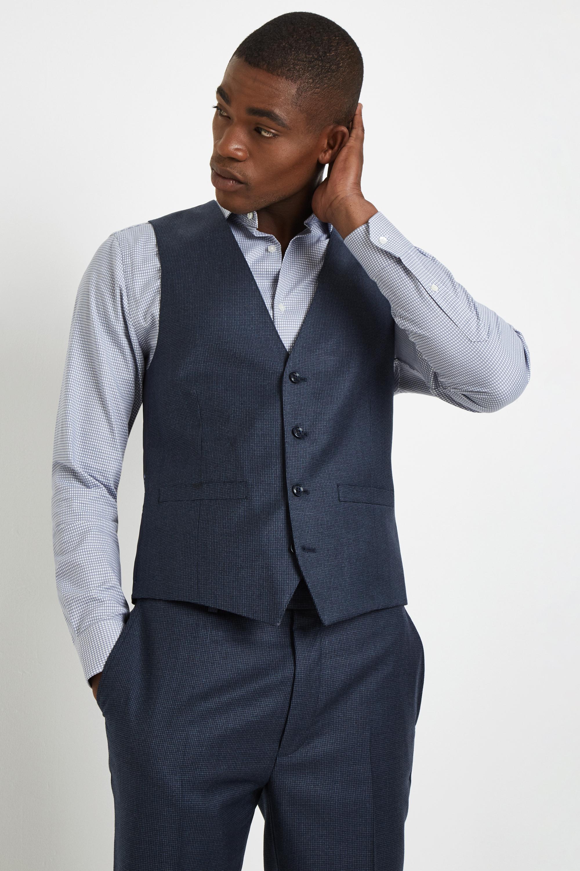 New Look Puppy Tooth Skinny Blazer Uomo