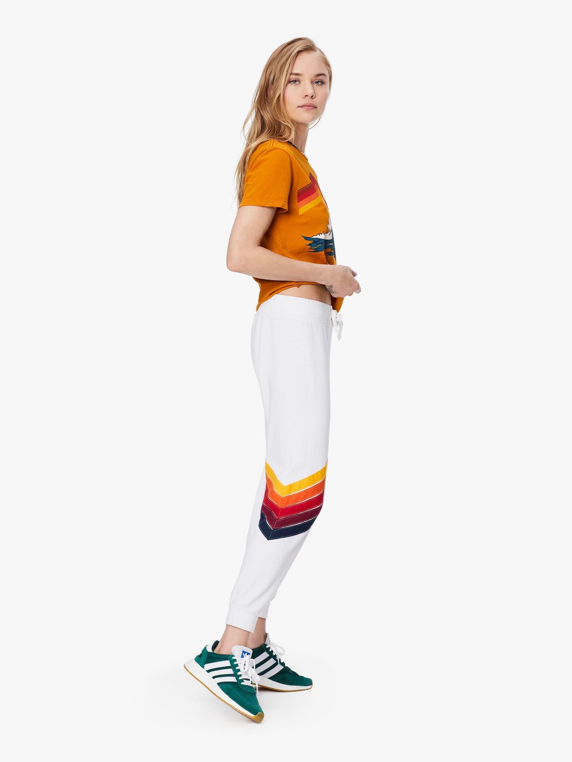aviator nation cross stripe sweatpants