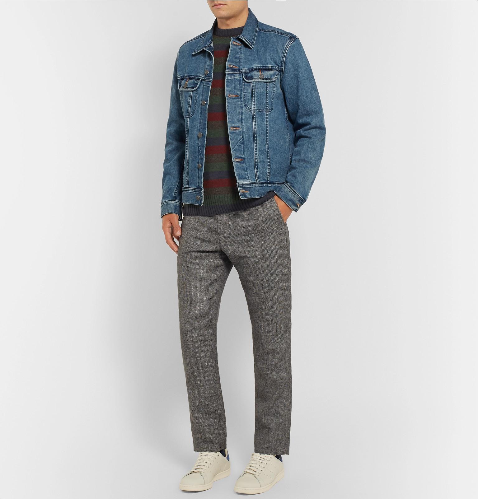Blend Fit Sweater Aspesi Wool Multicolor Striped Slim Yak Men Fullscreen View And For FT0wp