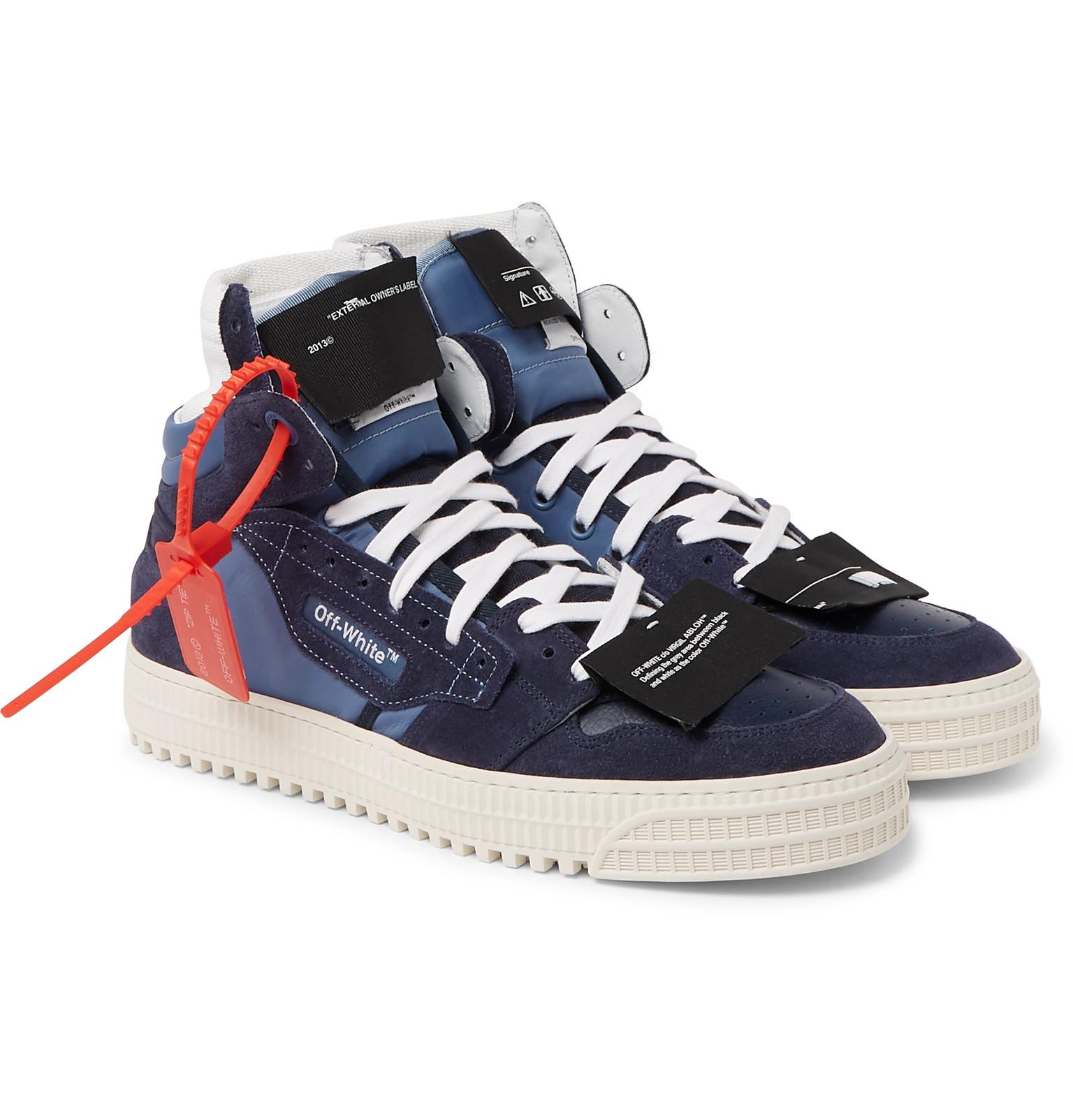 3 Co Abloh Virgil Leather Court 0 Off And Lyst Suede White wnZ7SX