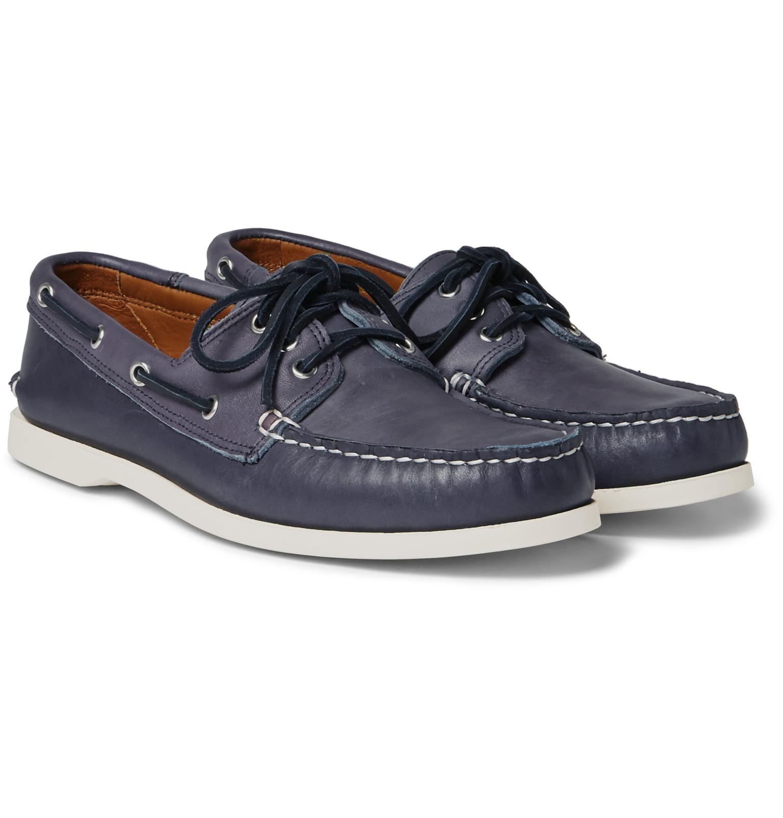 quoddy leather boat shoes