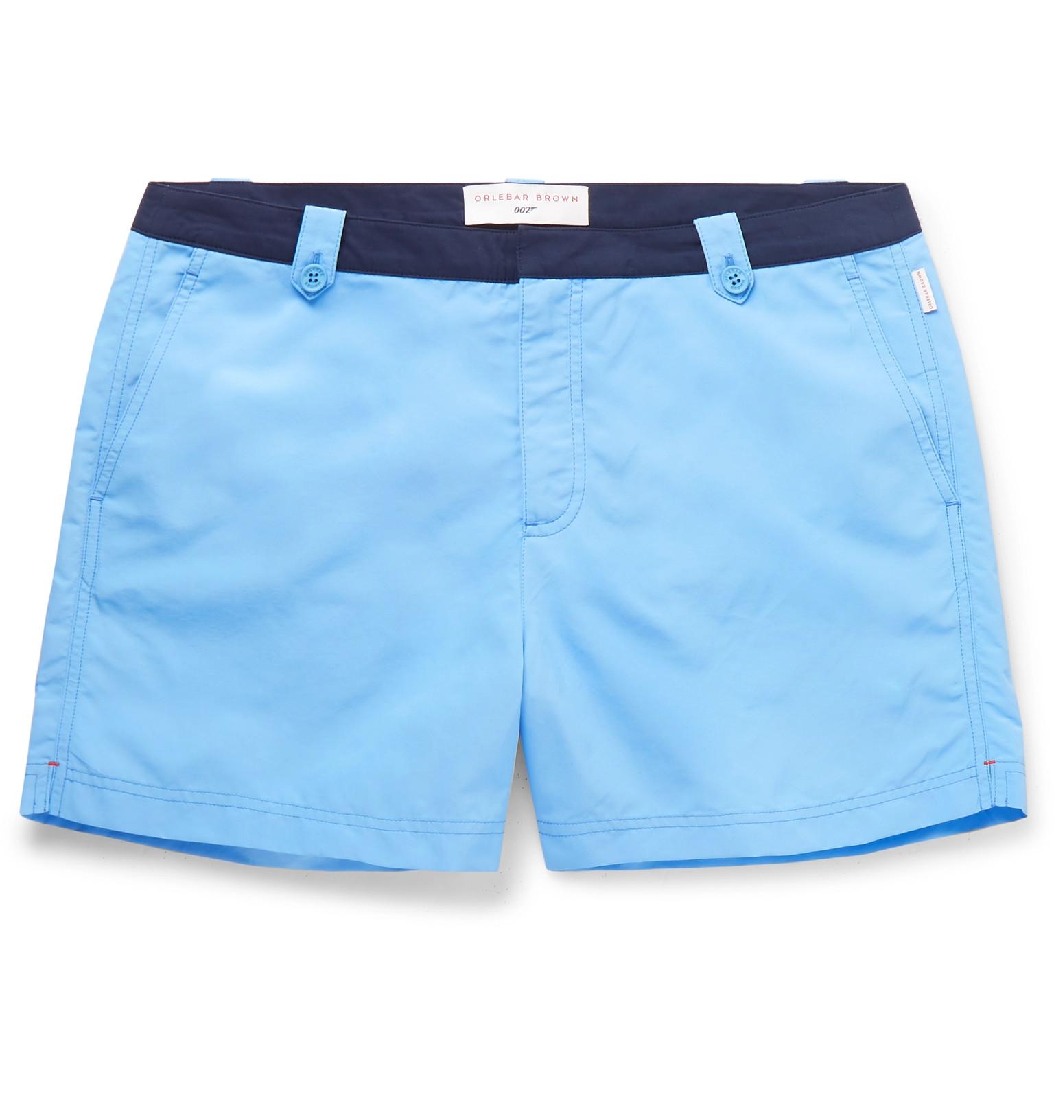 Orlebar Brown + 007 Thunderball Setter Mid-length Swim Shorts in Blue ...