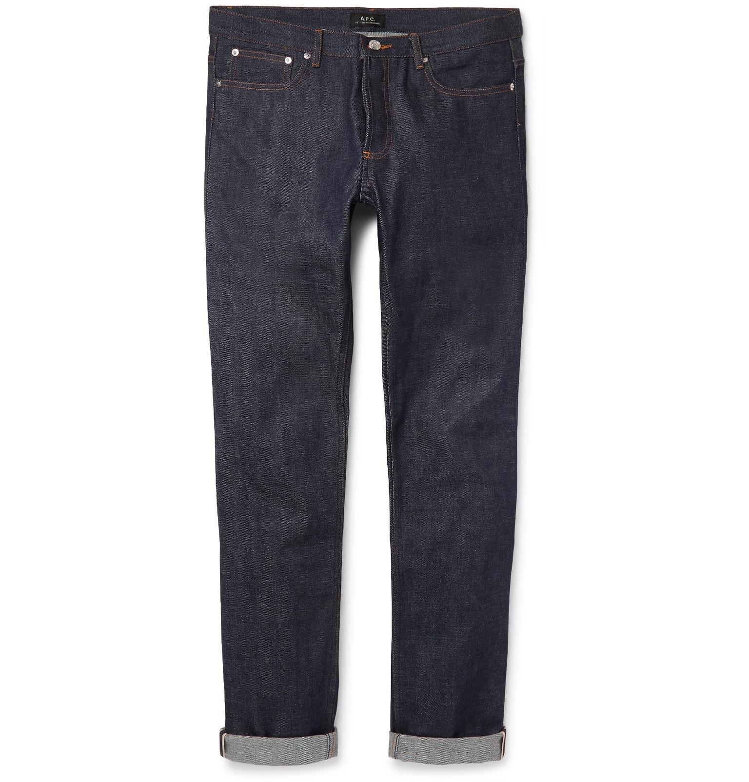 Lyst - A.P.C. Petit New Standard Skinny-fit Dry Selvedge Denim Jeans in Blue for Men